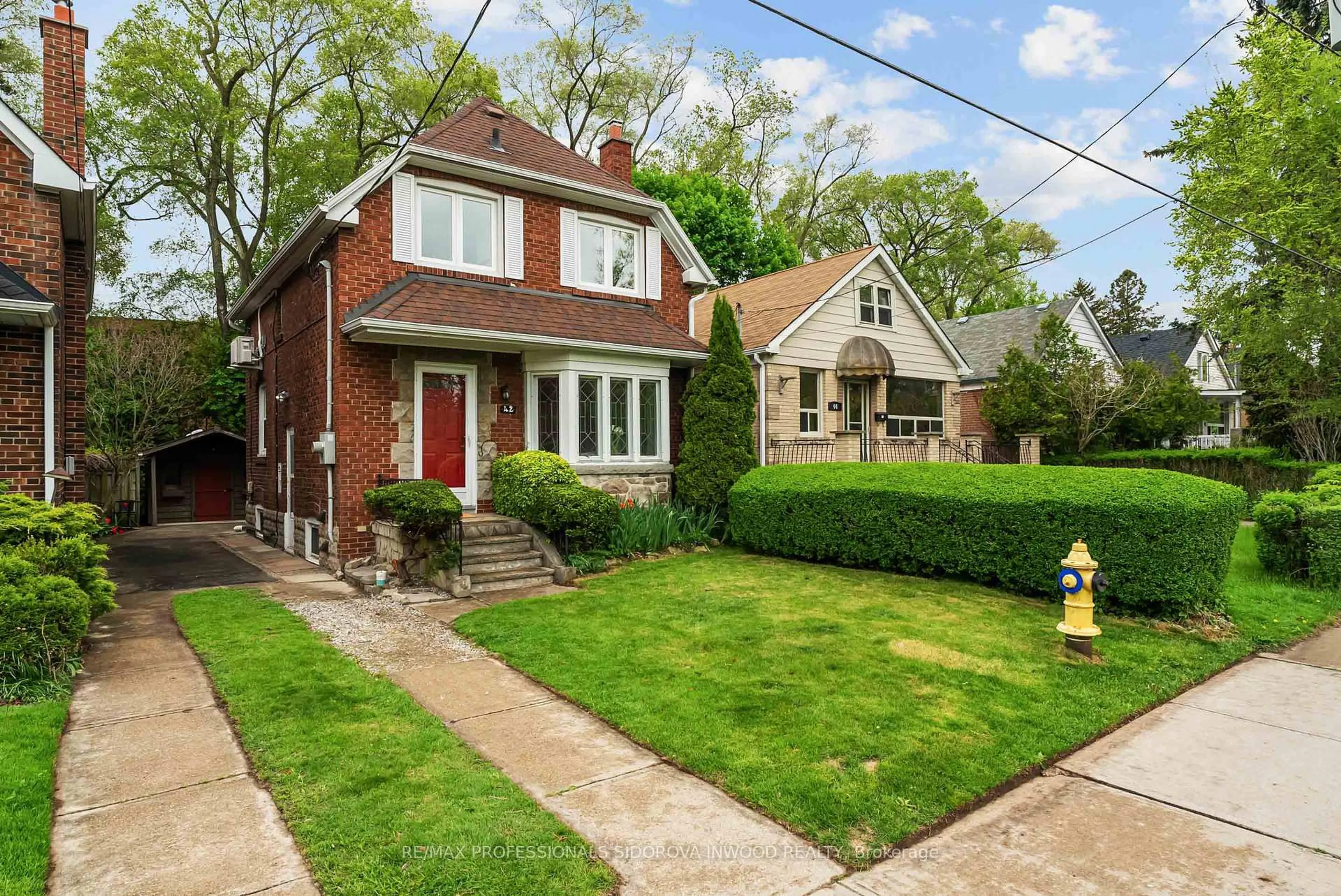 Home with brick exterior material, street for 42 Coe Hill Dr, Toronto Ontario M6S 3C8