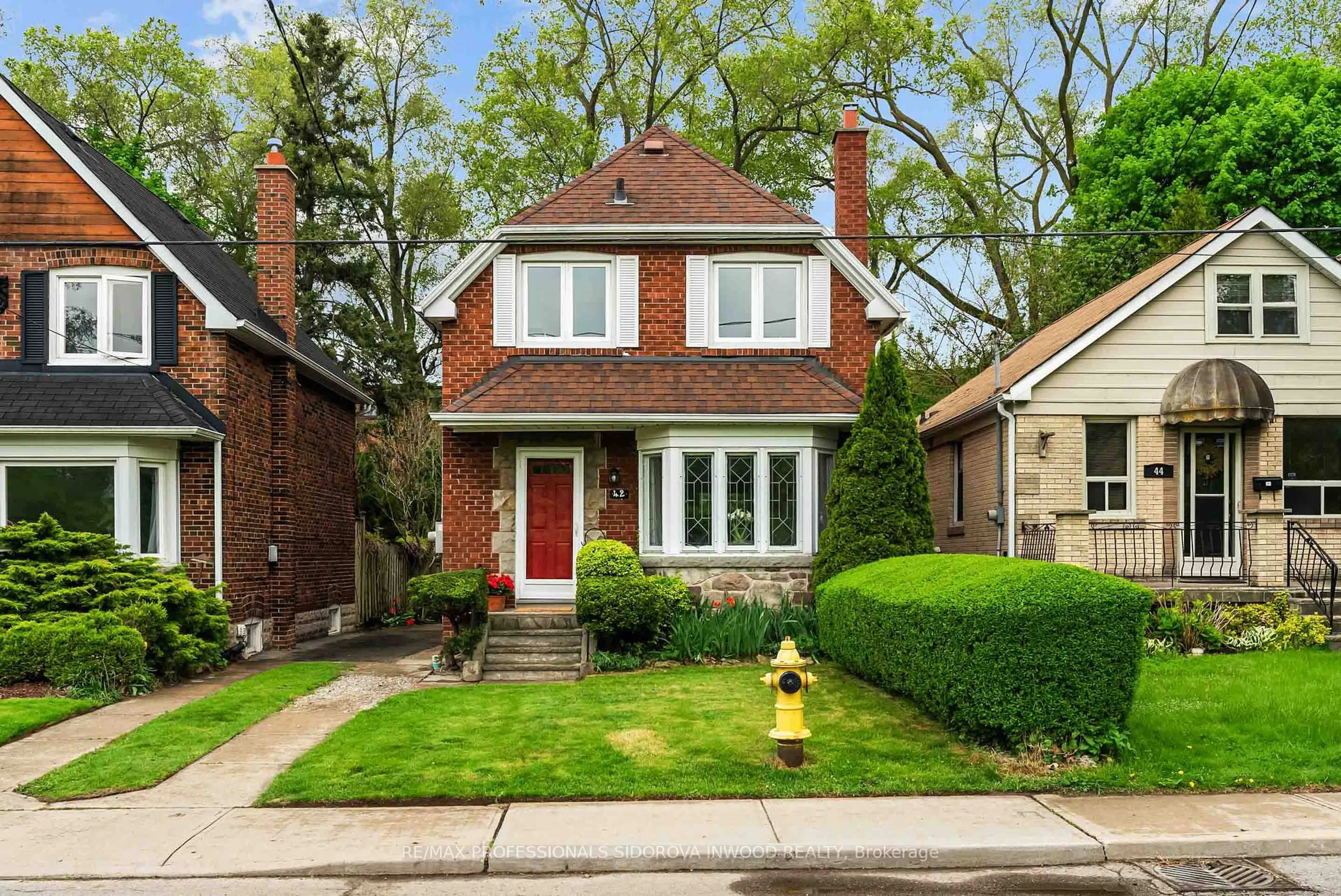 Home with brick exterior material, street for 42 Coe Hill Dr, Toronto Ontario M6S 3C8