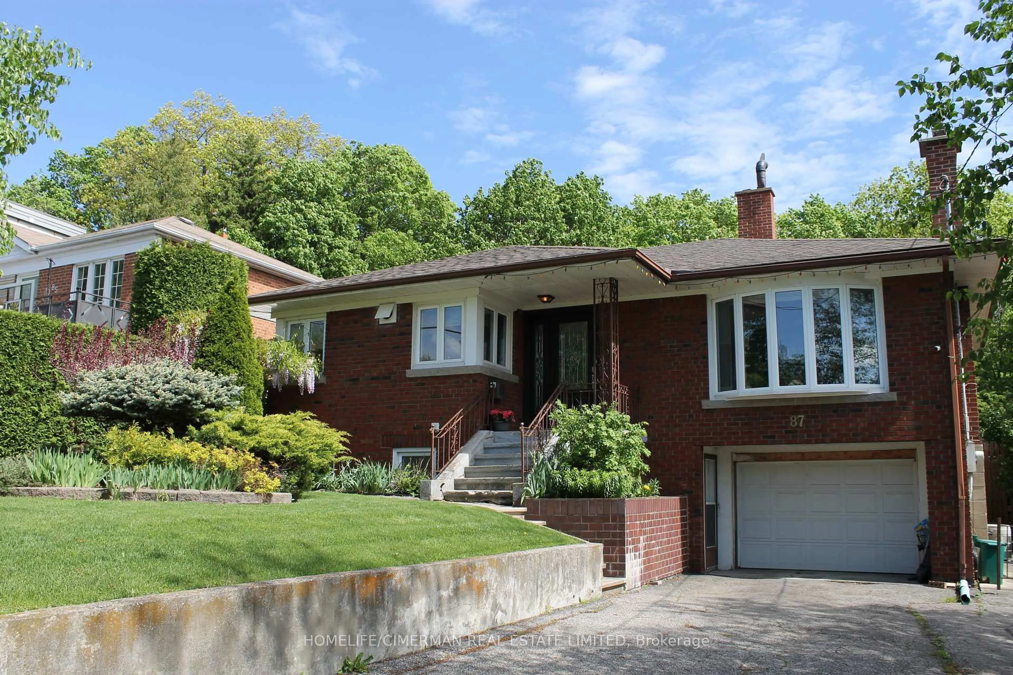Home with brick exterior material, street for 87 Flamborough Dr, Toronto Ontario M6M 2R8