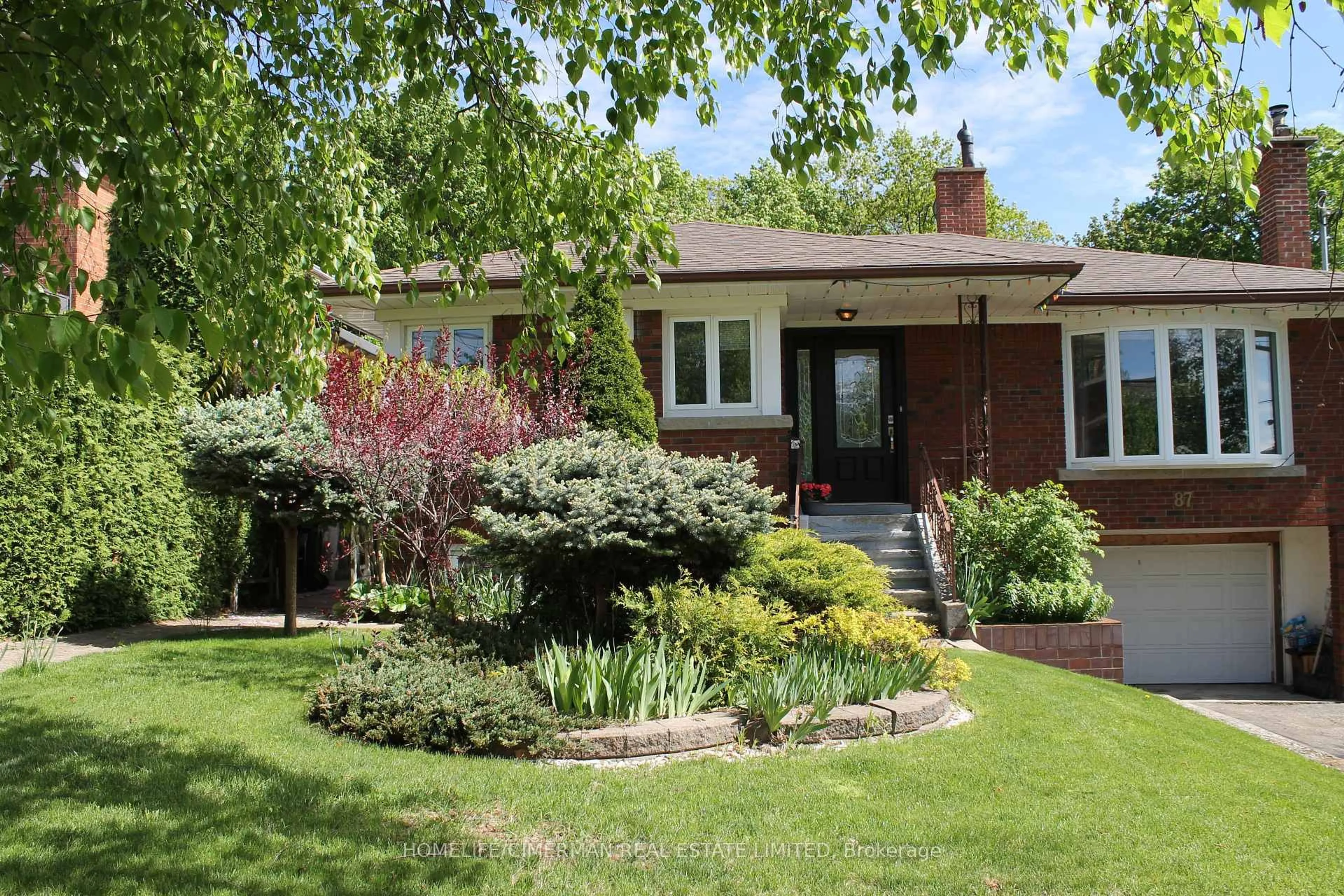 Home with brick exterior material, street for 87 Flamborough Dr, Toronto Ontario M6M 2R8