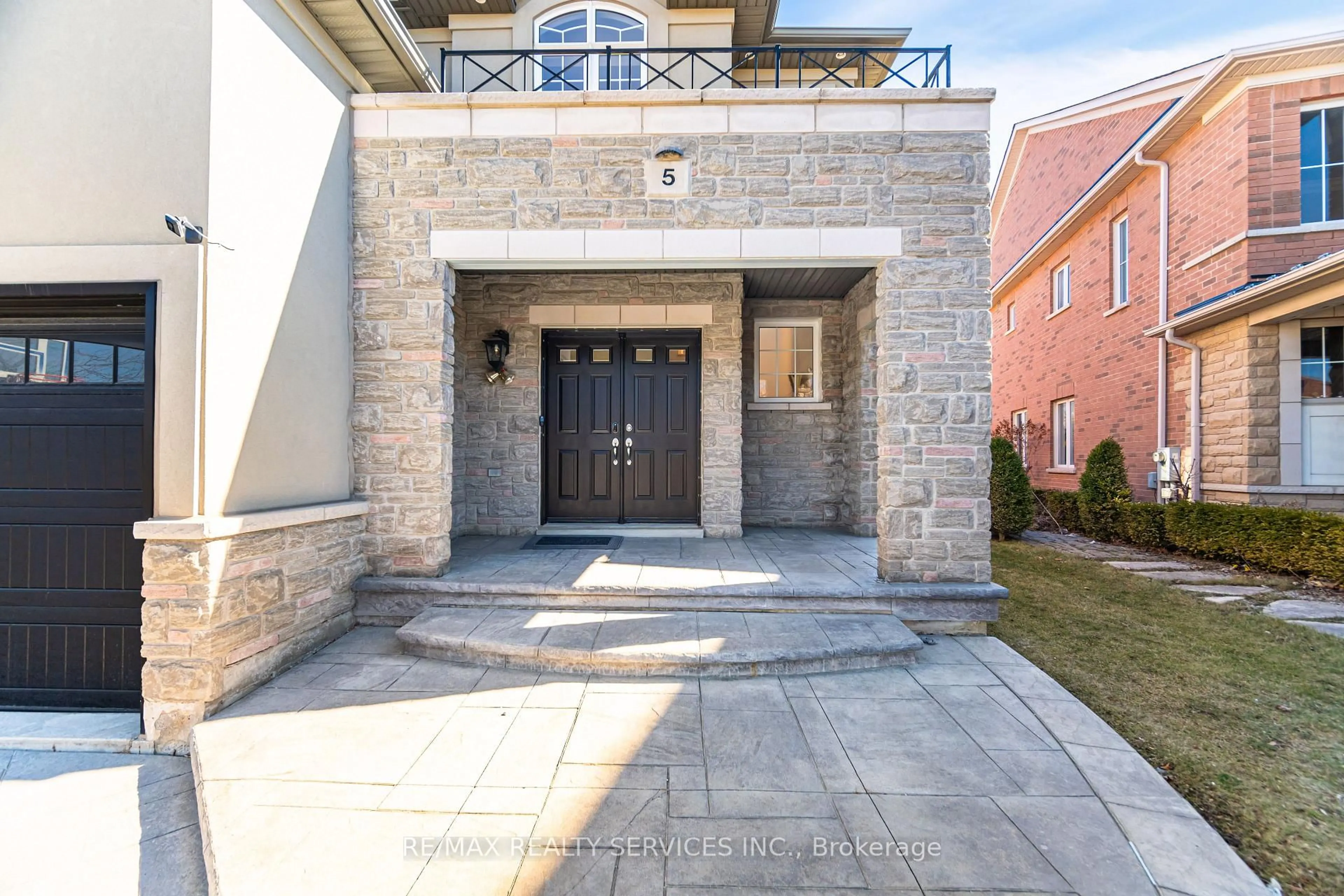 Home with brick exterior material, street for 5 Belleville Dr, Brampton Ontario L6P 1V7