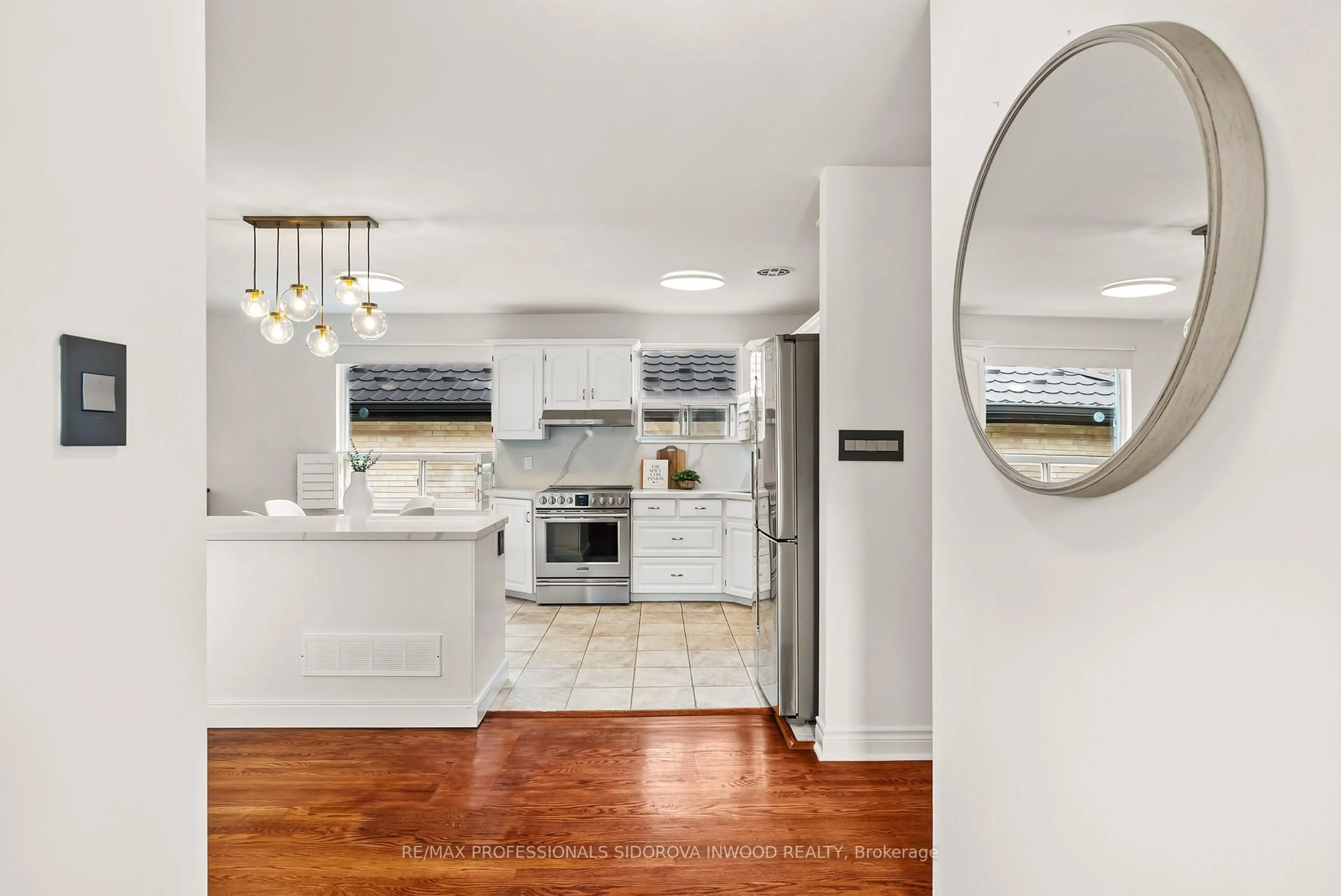 Open concept kitchen, unknown for 34 Dewitt Rd, Toronto Ontario M9B 3E1
