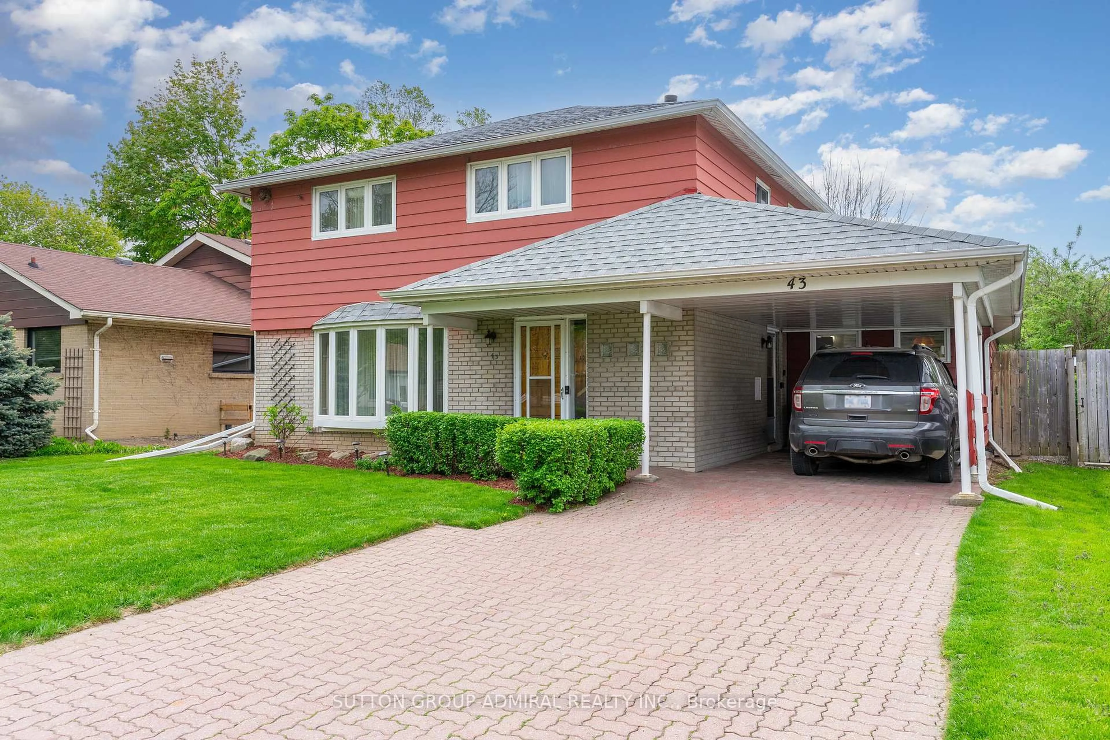 Home with brick exterior material, street for 43 Vanderbrent Cres, Toronto Ontario M9R 3W9