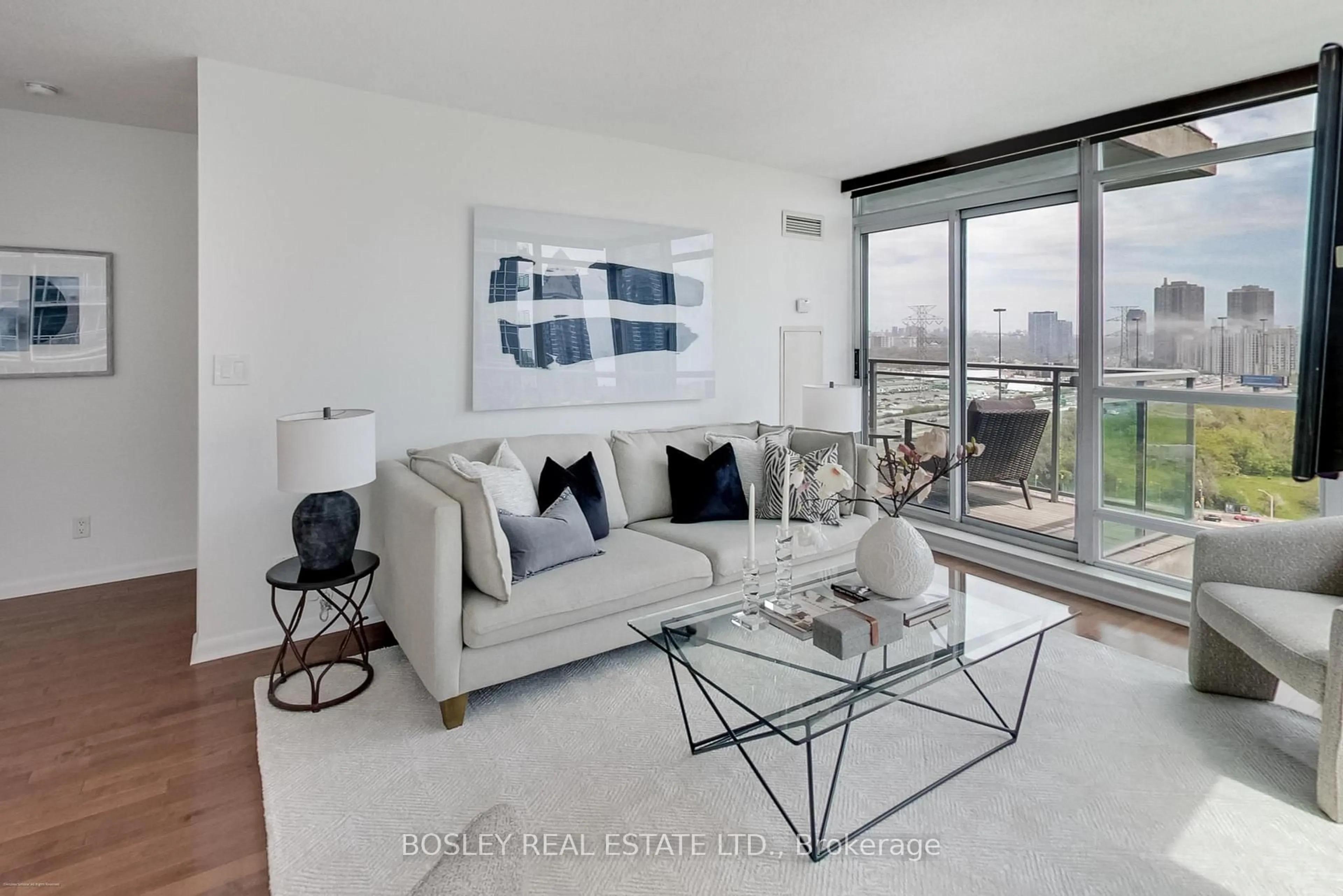 Living room with furniture, unknown for 185 Legion Rd #1607, Toronto Ontario M8Y 0A1
