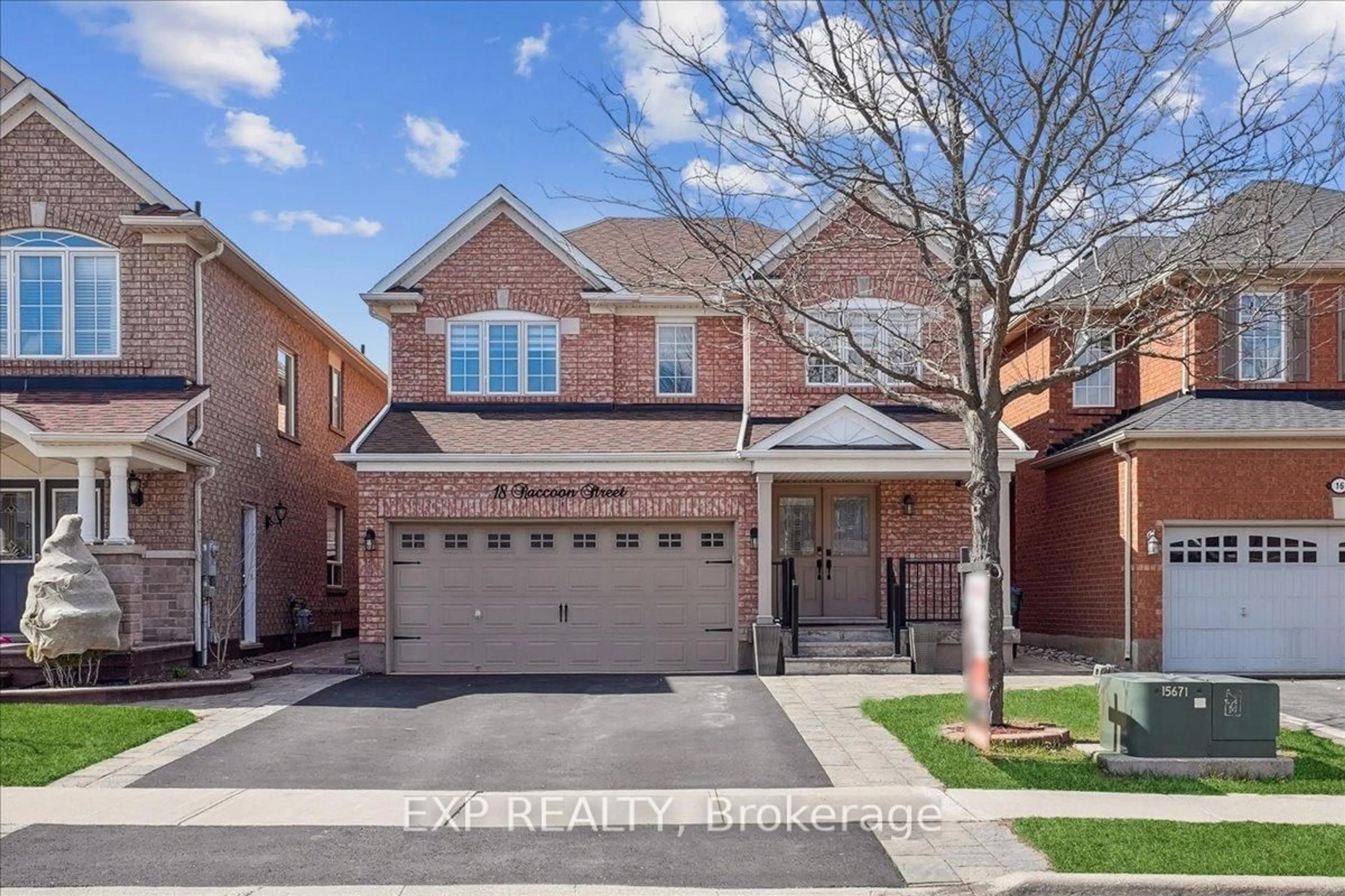 Home with brick exterior material, street for 18 Raccoon St, Brampton Ontario L6S 6L8