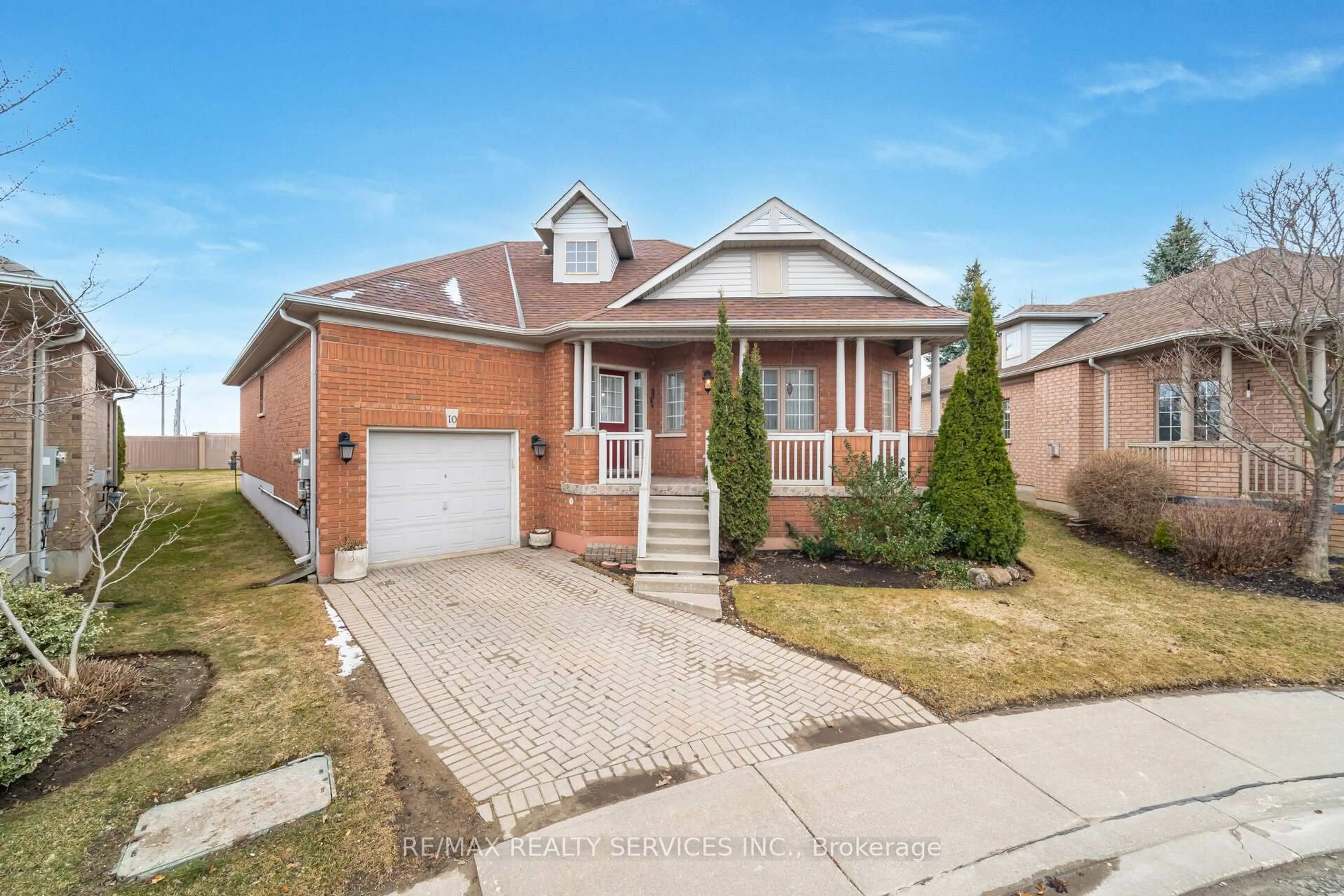 Home with brick exterior material, street for 10 Orchard Park Gate, Brampton Ontario L6R 1W5