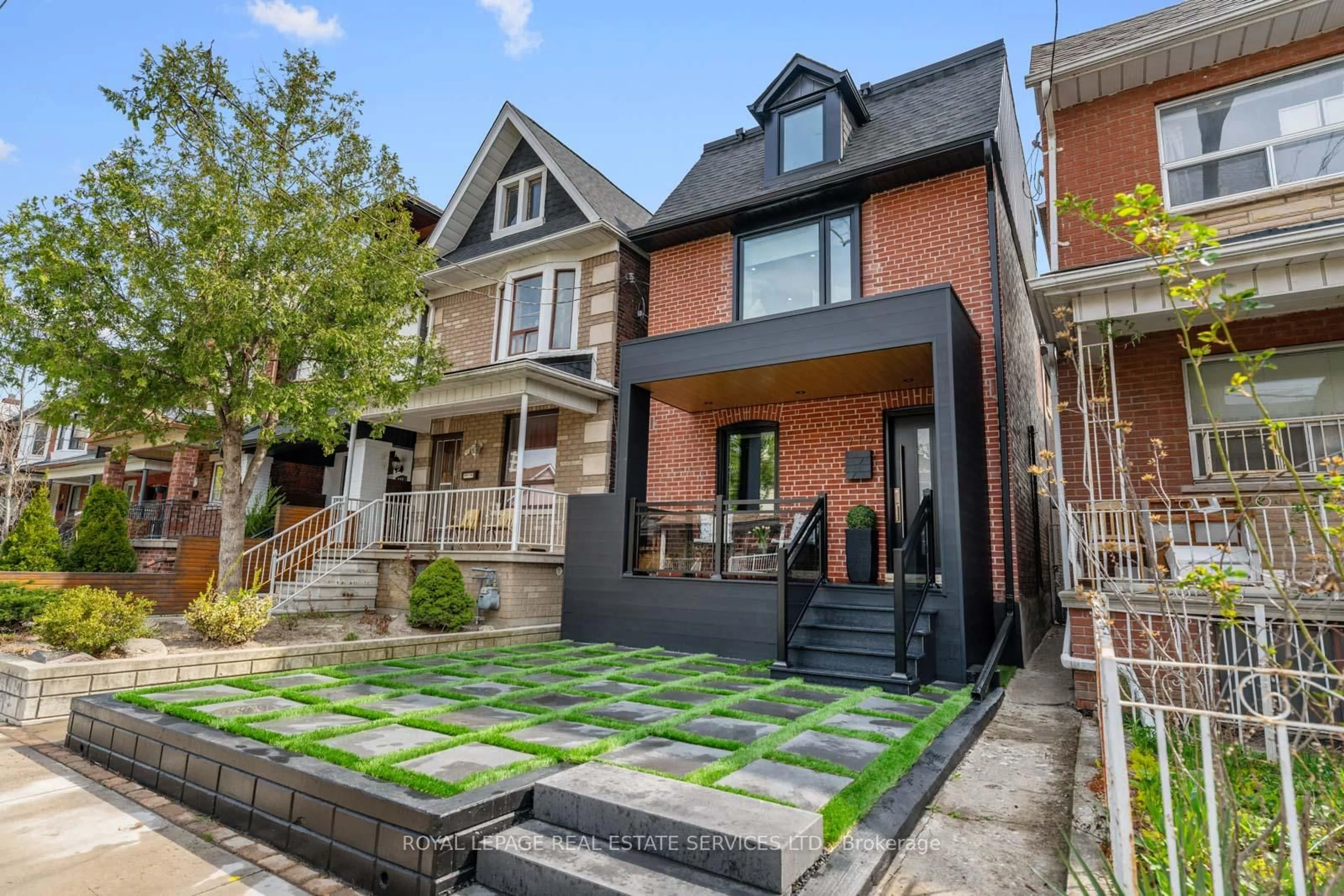 Home with brick exterior material, street for 719 St Clarens Ave, Toronto Ontario M6H 3X2