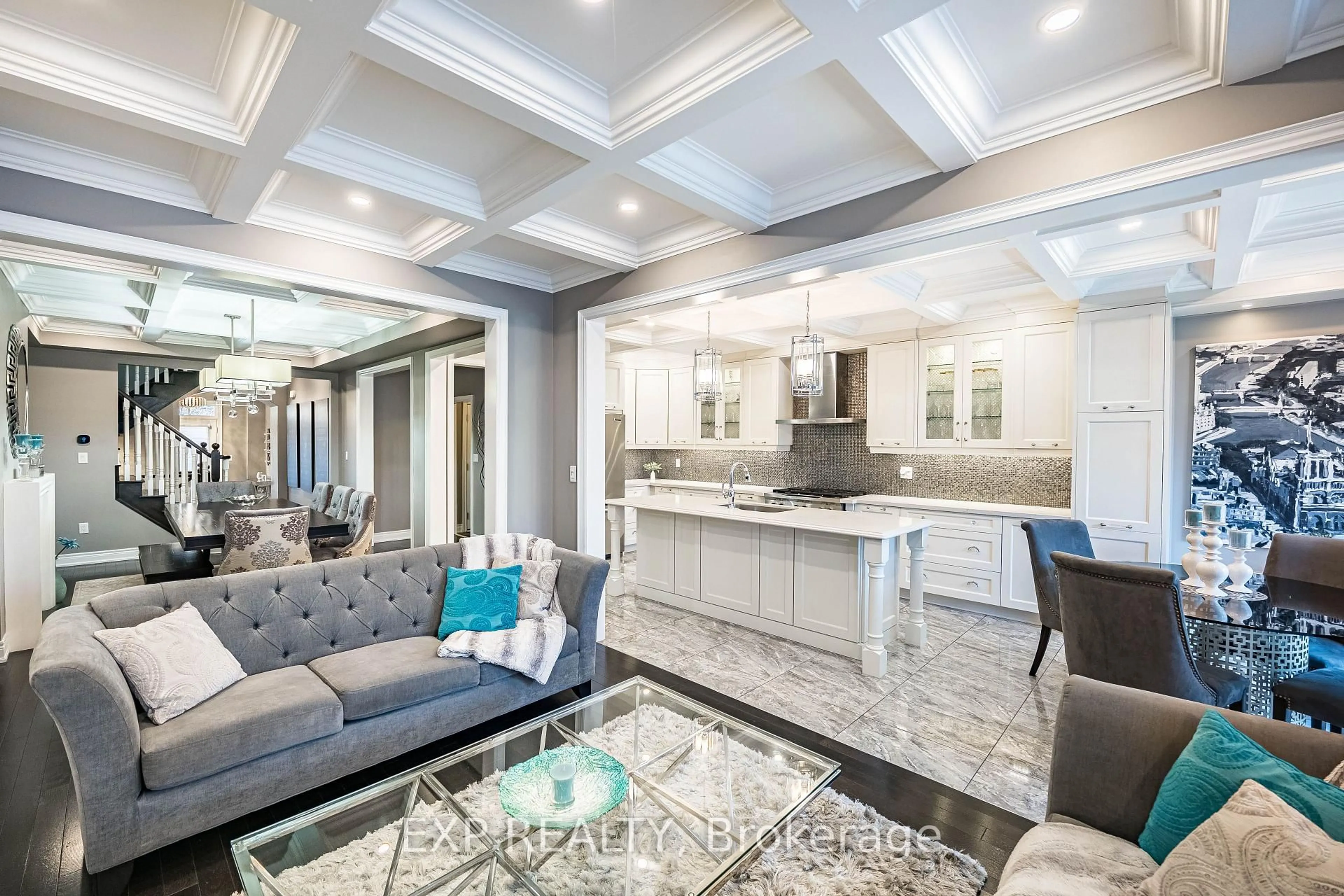Open concept kitchen, ceramic/tile floor for 2465 Village Common St, Oakville Ontario L6M 0S2