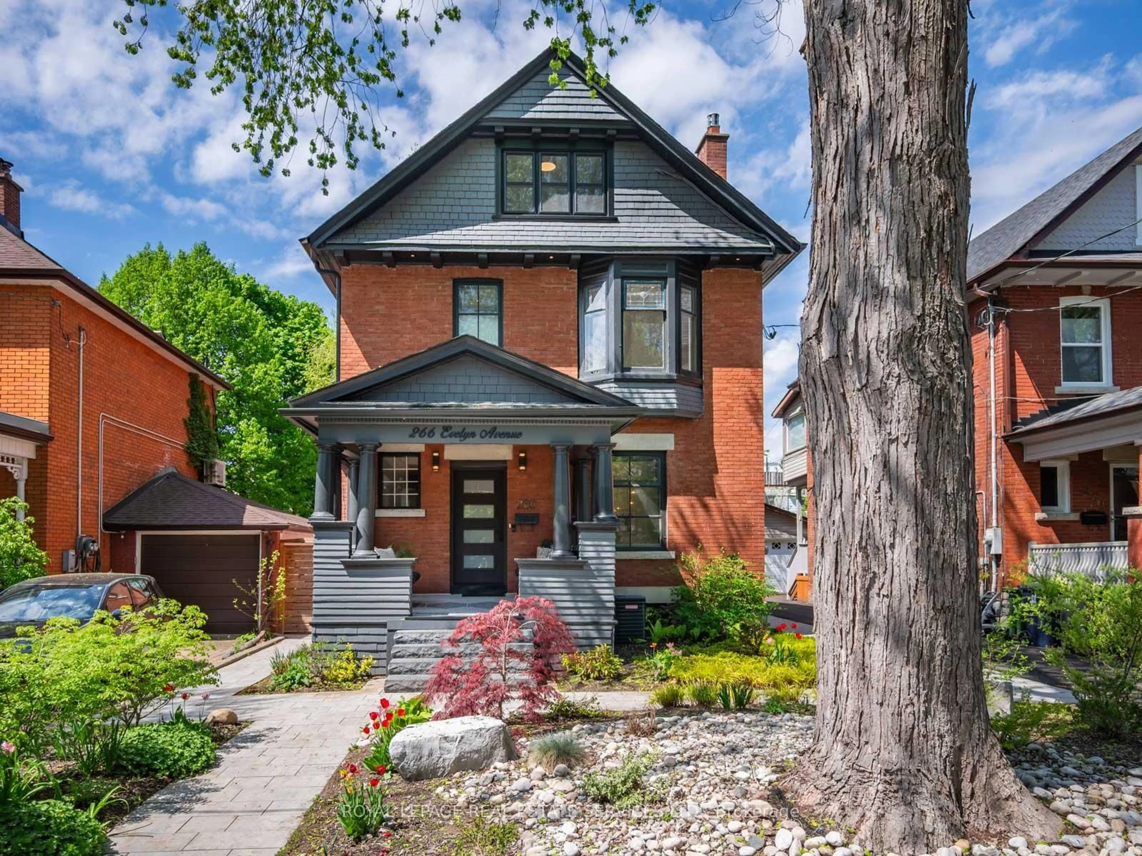 Home with brick exterior material, street for 266 Evelyn Ave, Toronto Ontario M6P 2Z9