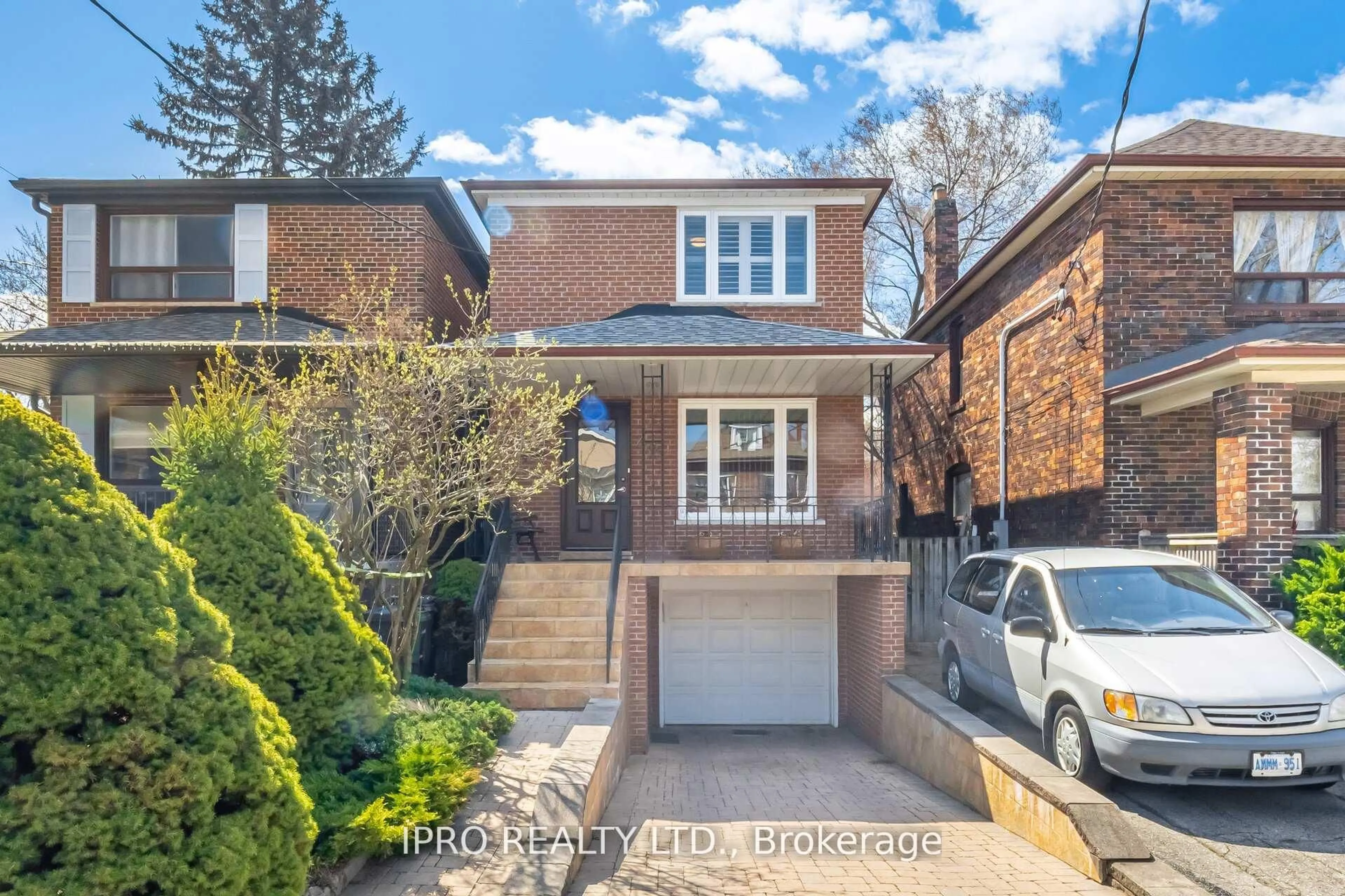 Home with brick exterior material, street for 469 St Johns Rd, Toronto Ontario M6S 2L4