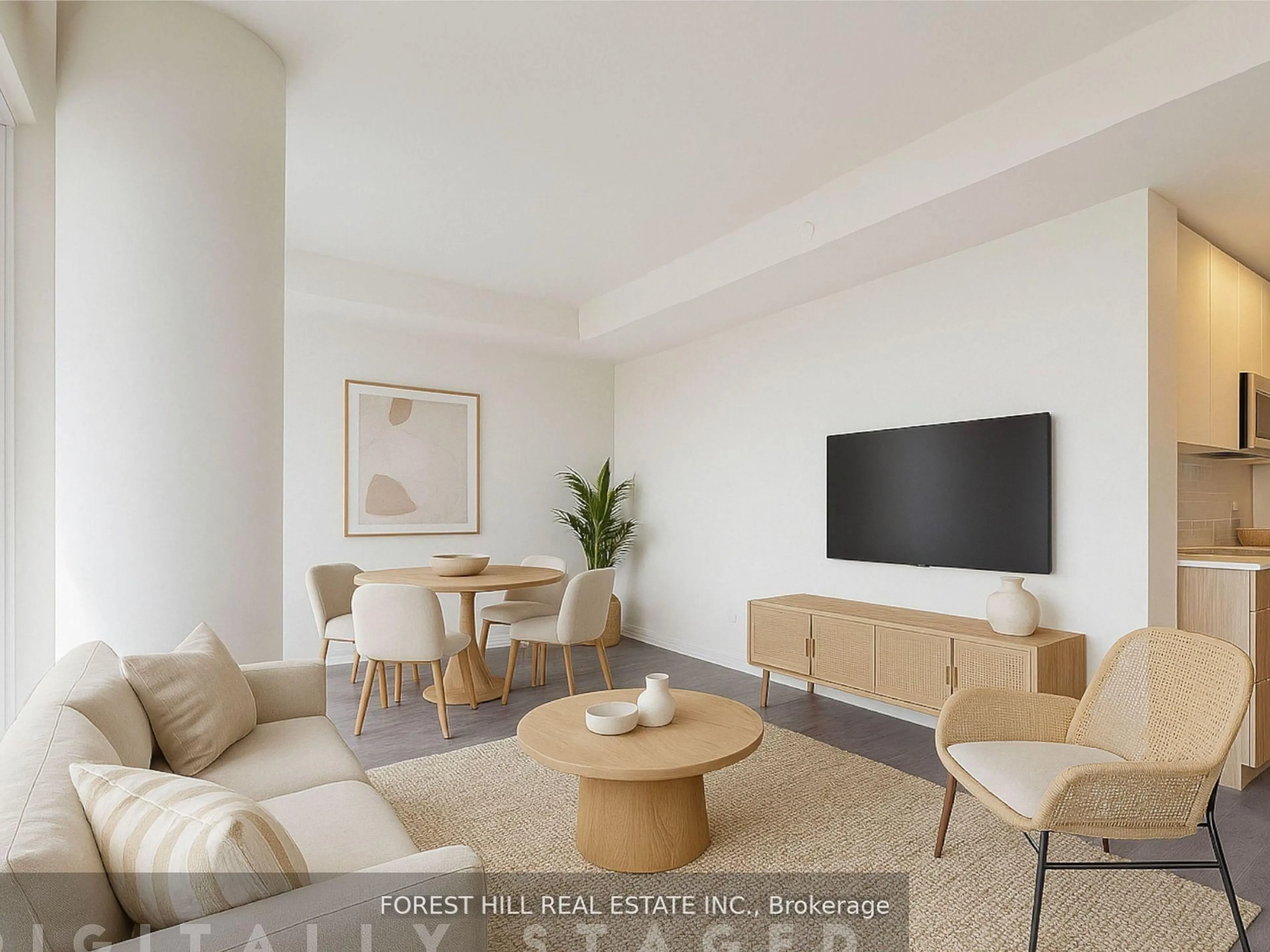 Living room with furniture, unknown for 4208 Dundas St #305, Toronto Ontario M8X 0B1