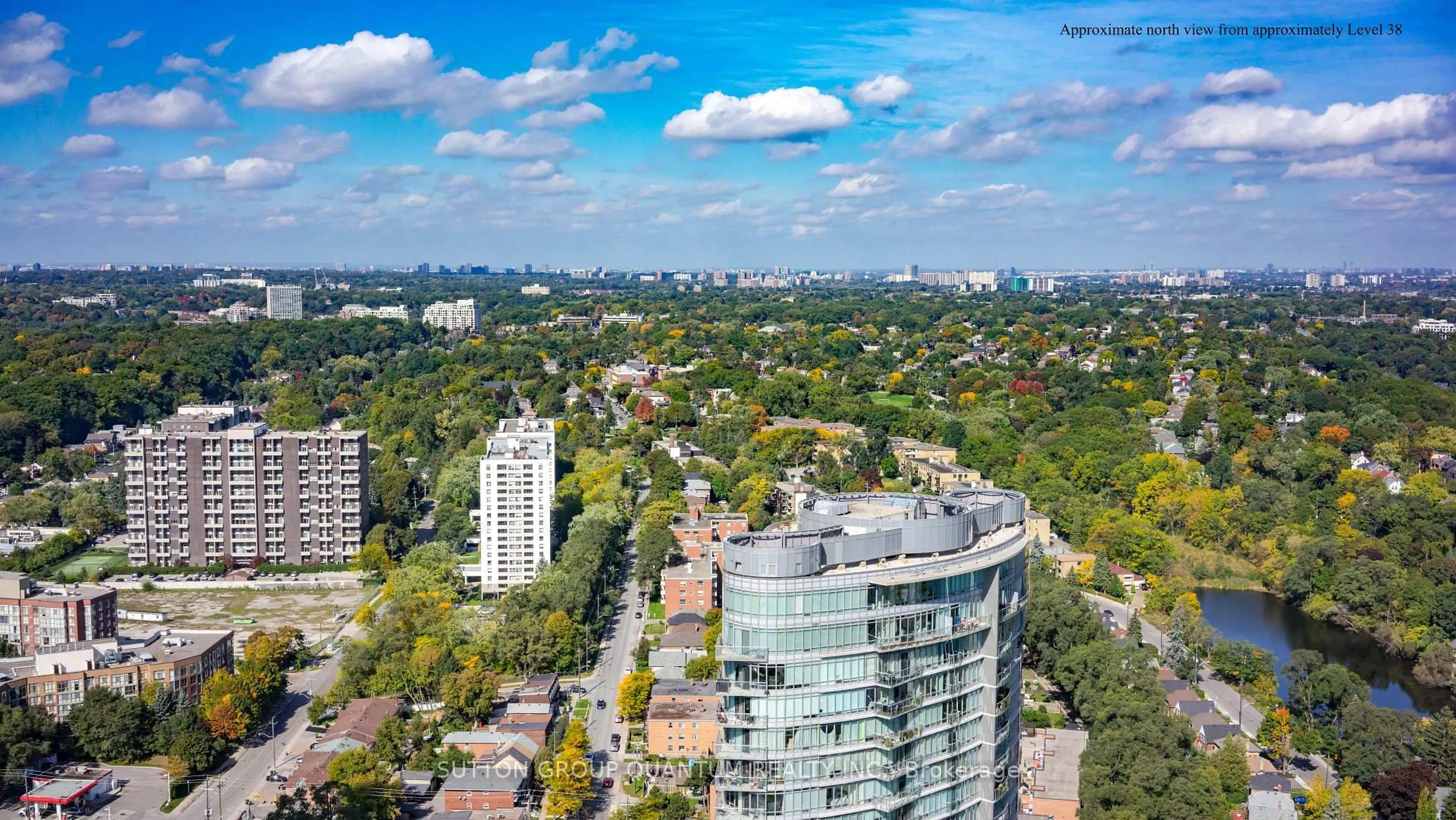 A pic from outside/outdoor area/front of a property/back of a property/a pic from drone, city buildings view from balcony for 1928 Lake Shore Blvd #4202, Toronto Ontario M6S 0B1