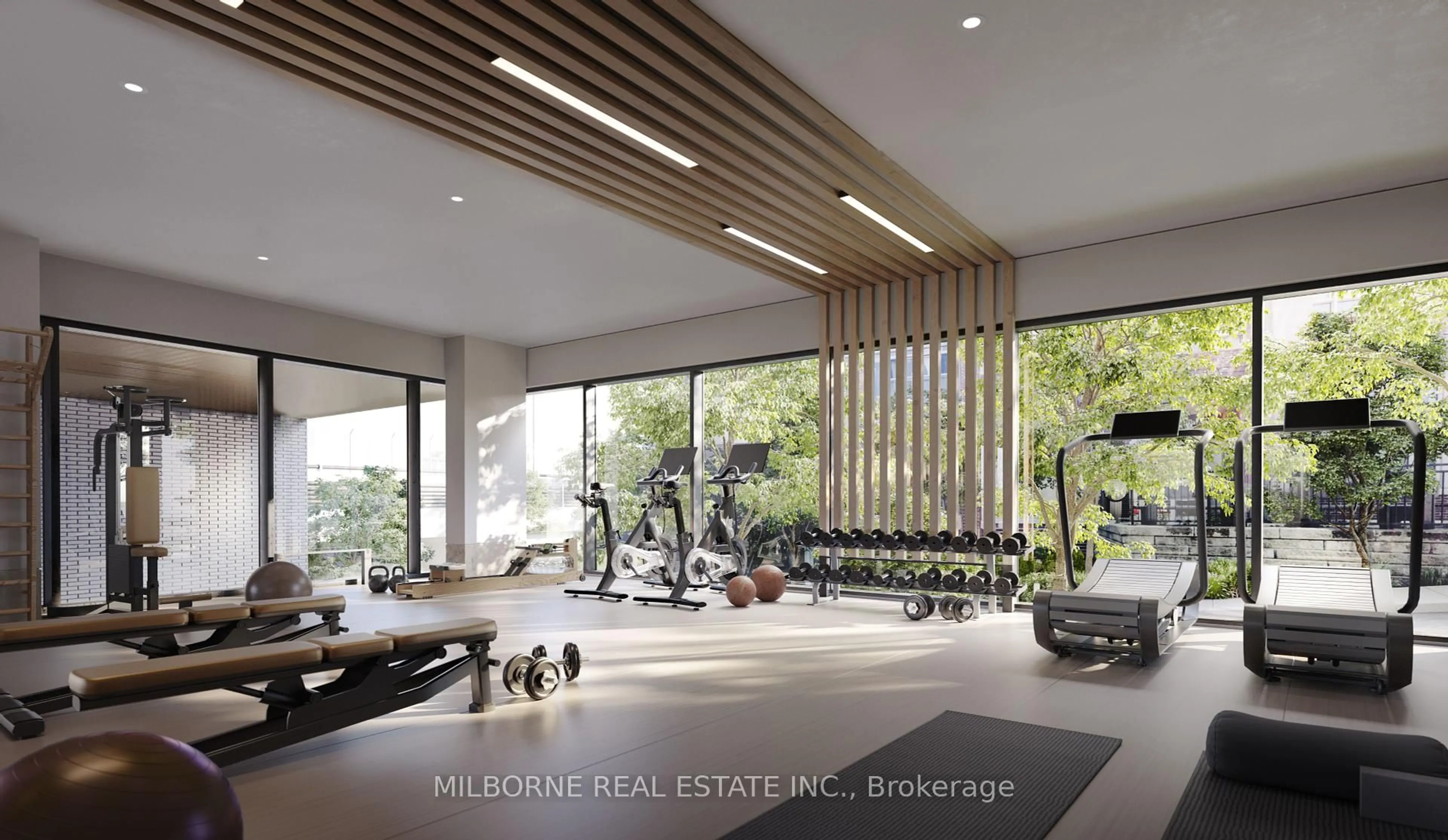 Gym or fitness room for 1660 Bloor St #310, Toronto Ontario M6P 1A8