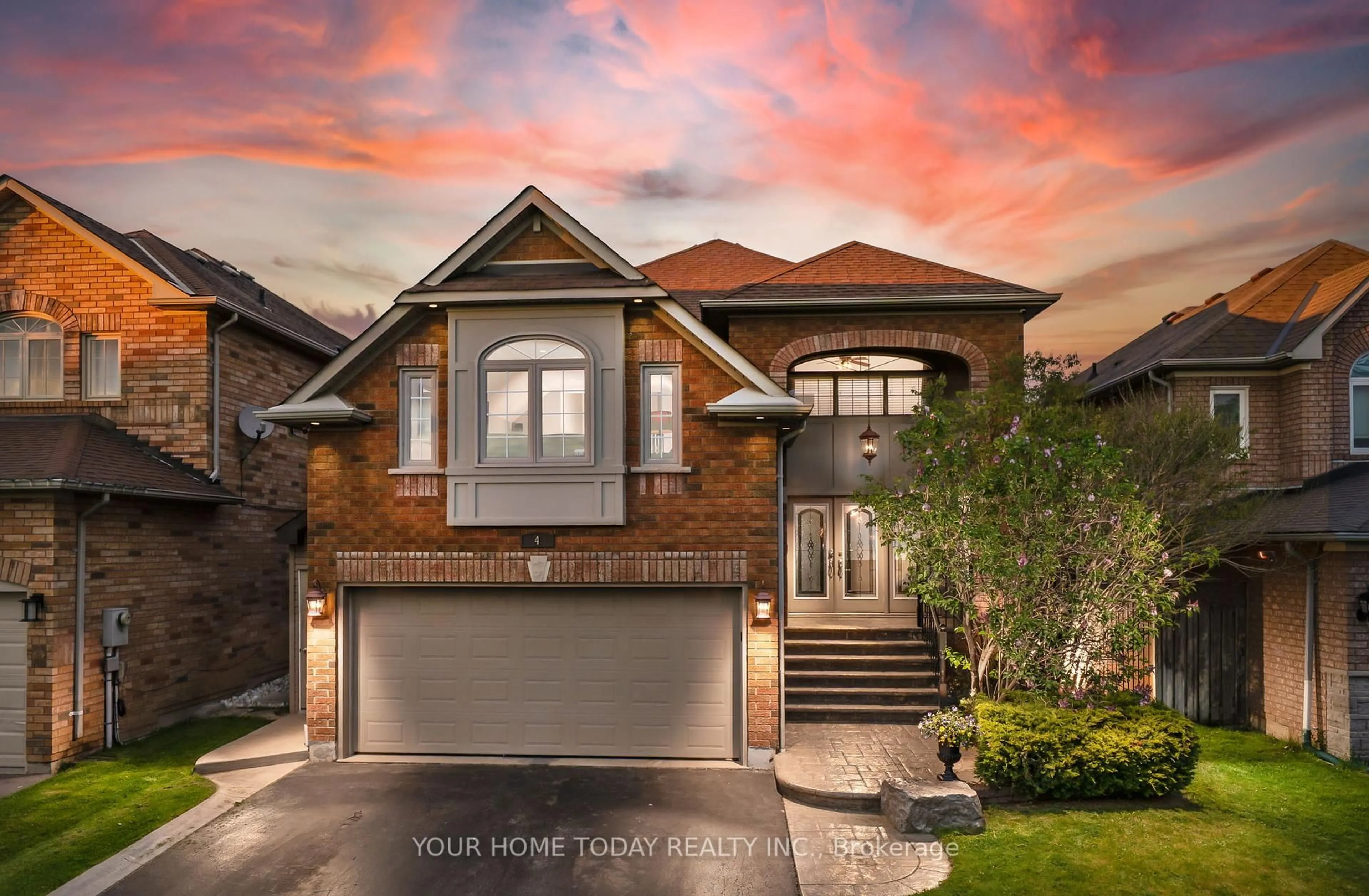 Home with brick exterior material, street for 4 Huffmann Dr, Halton Hills Ontario L7G 5T8