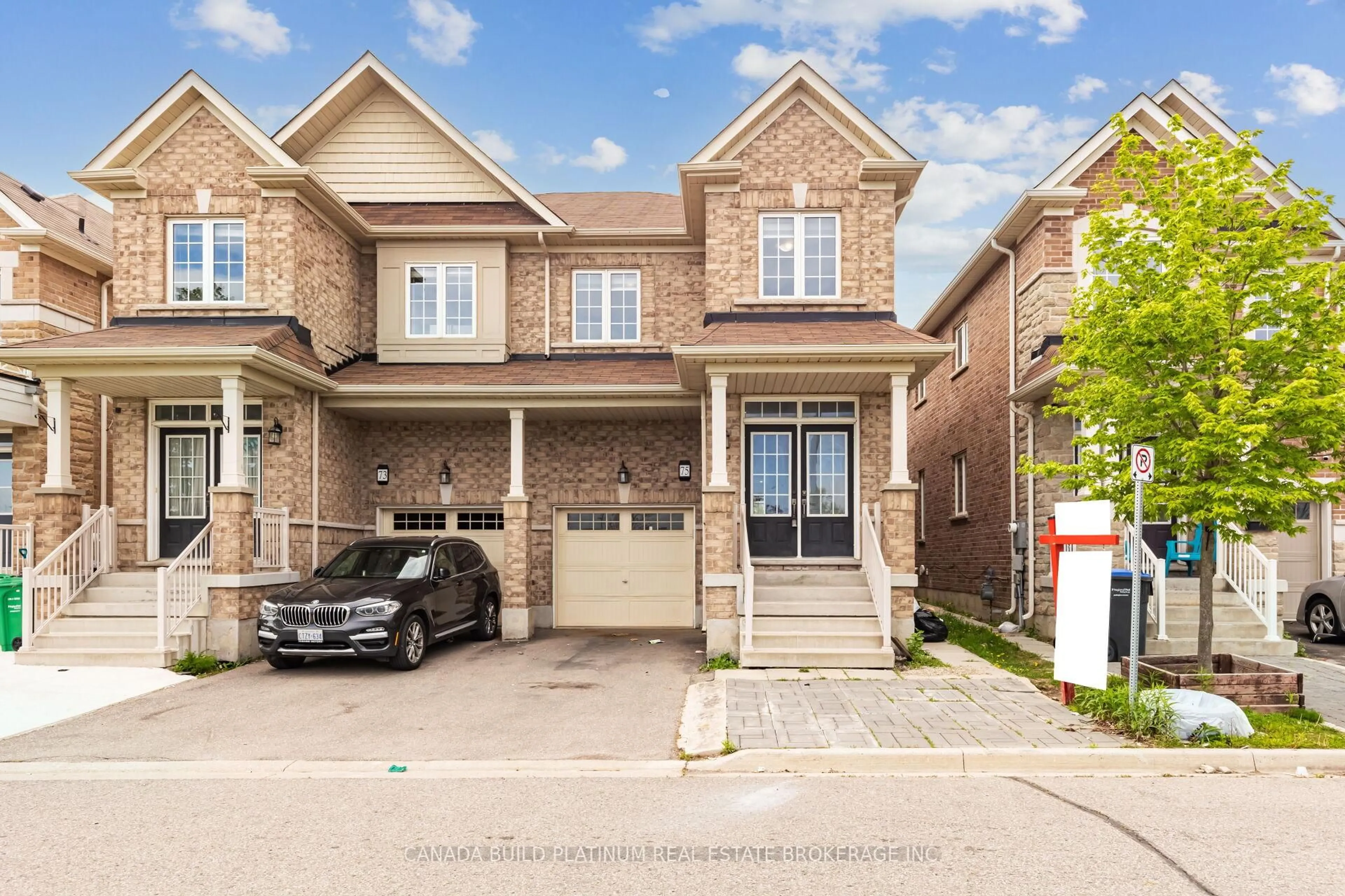Home with brick exterior material, street for 75 Baffin Cres, Brampton Ontario L7A 4L1