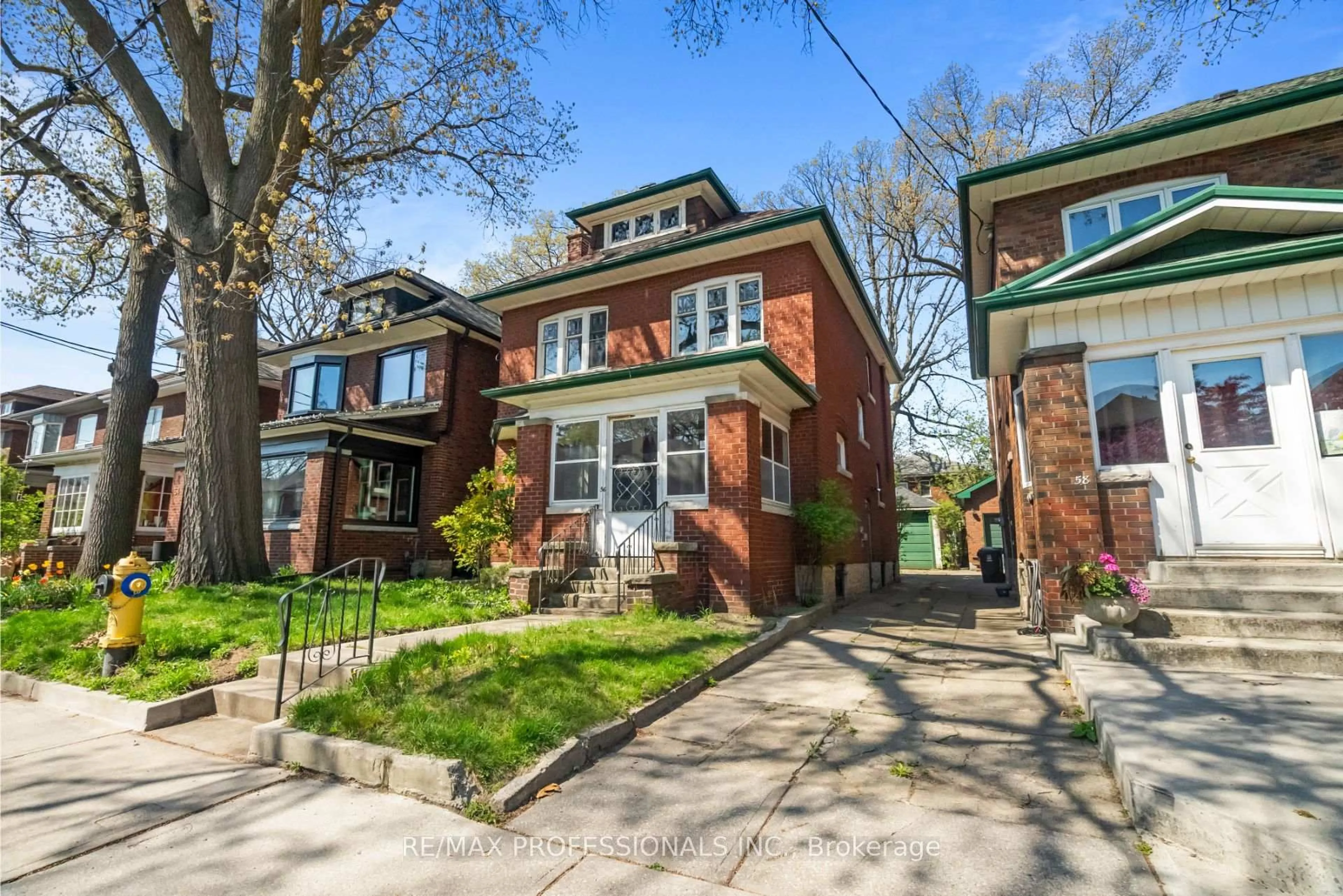 Home with brick exterior material, street for 56 Humber Tr, Toronto Ontario M6S 4C2