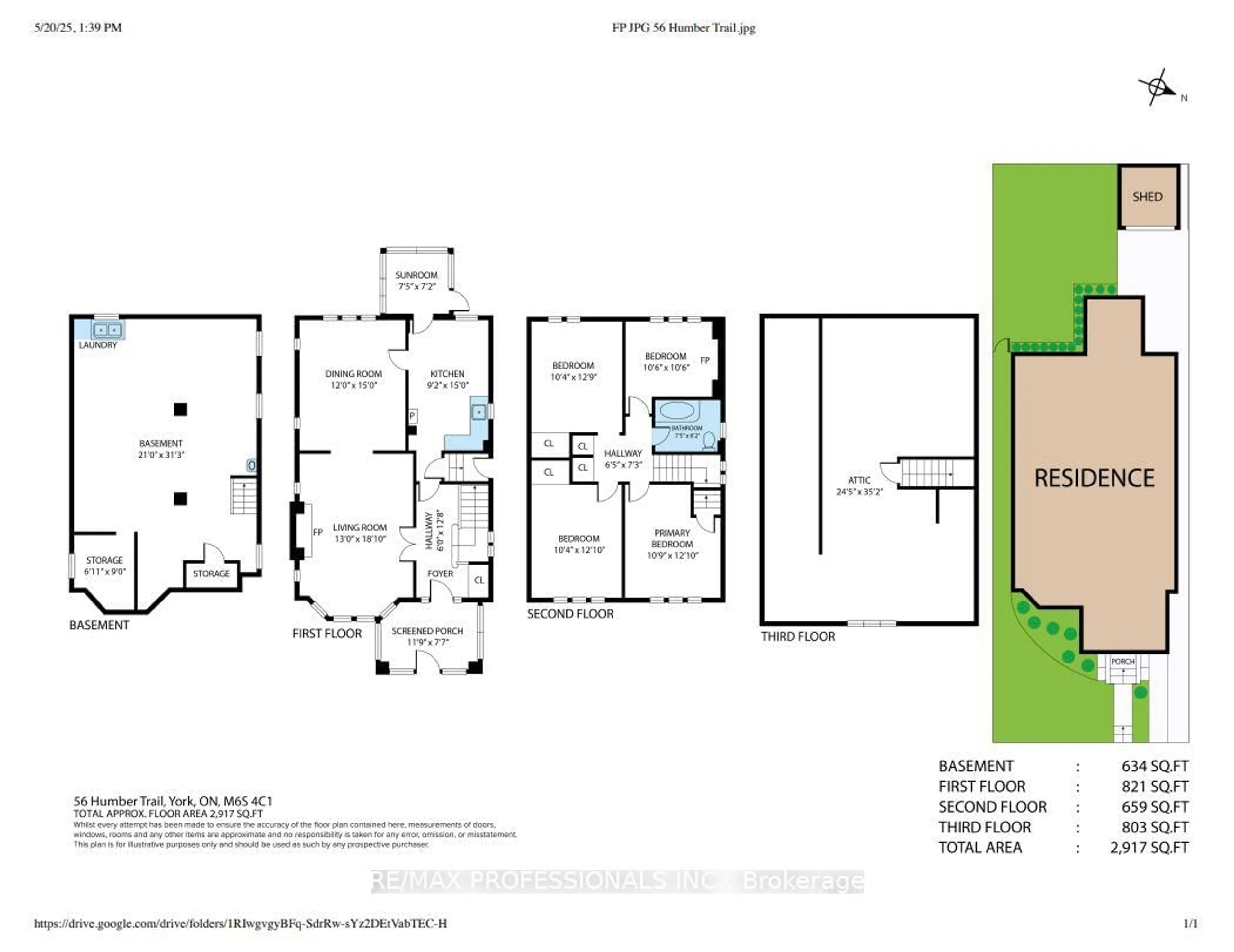 Floor plan for 56 Humber Tr, Toronto Ontario M6S 4C2