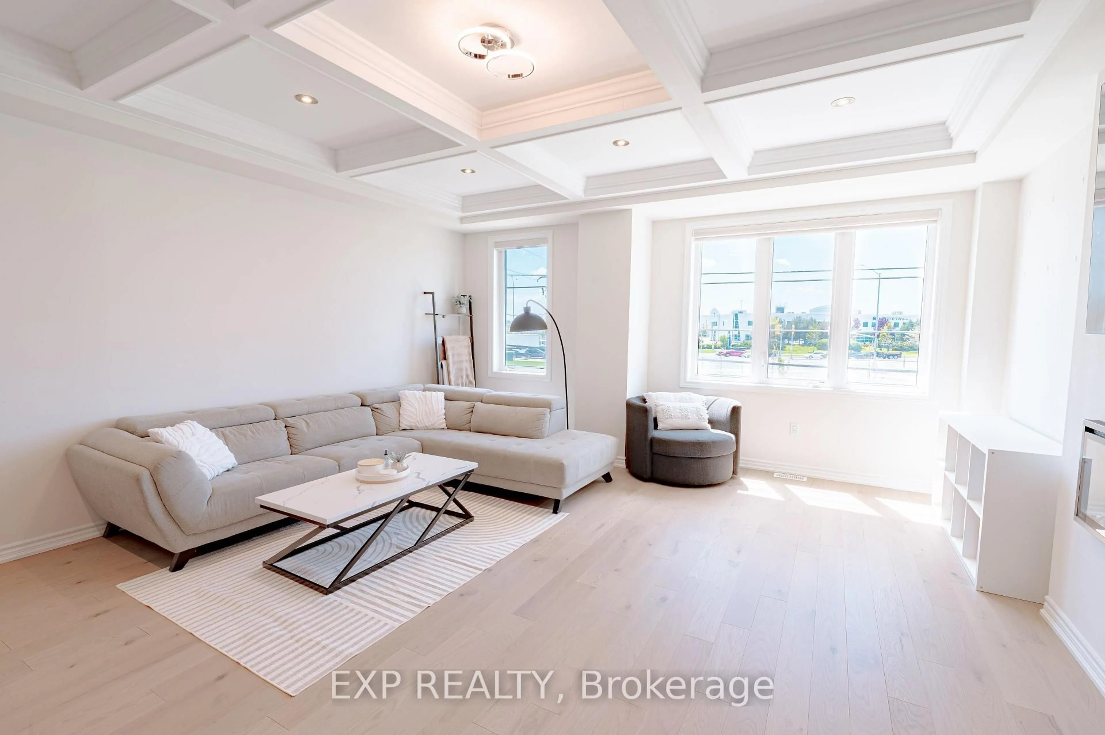 Living room with furniture, ceramic/tile floor for 28 Vestry Way, Brampton Ontario L6P 4N7