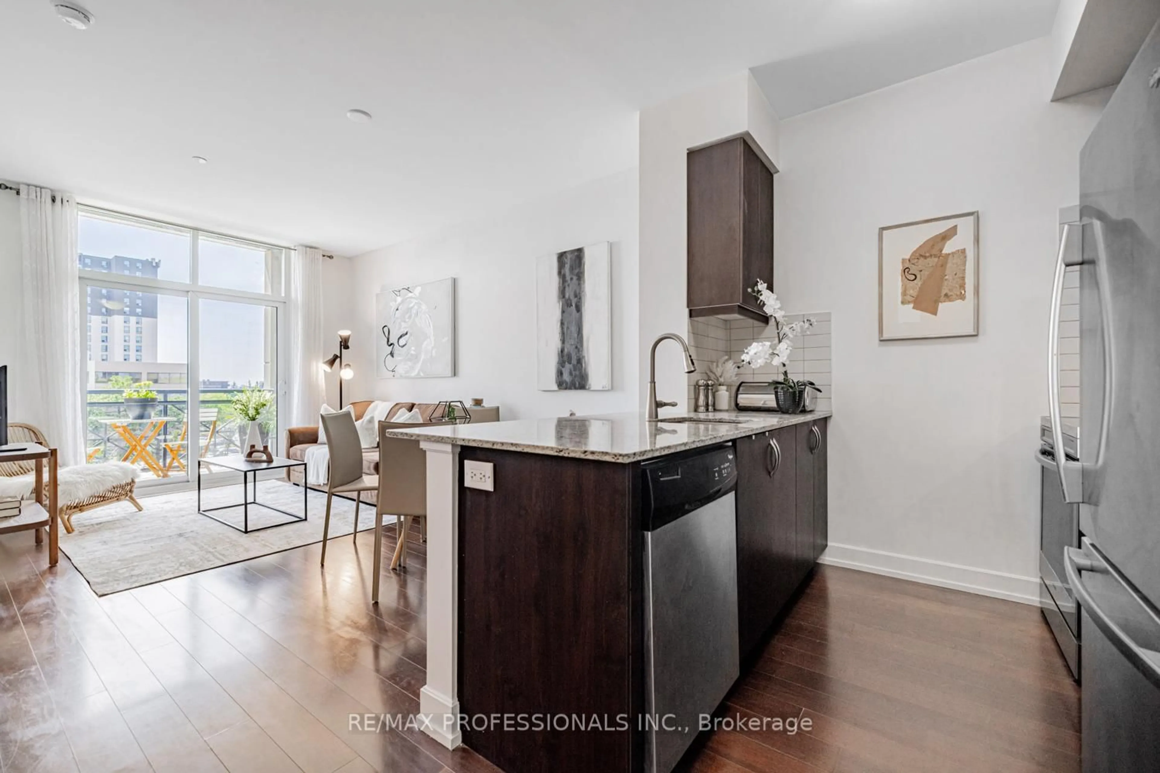 Open concept kitchen, unknown for 6 Eva Rd #205, Toronto Ontario M9C 0B1