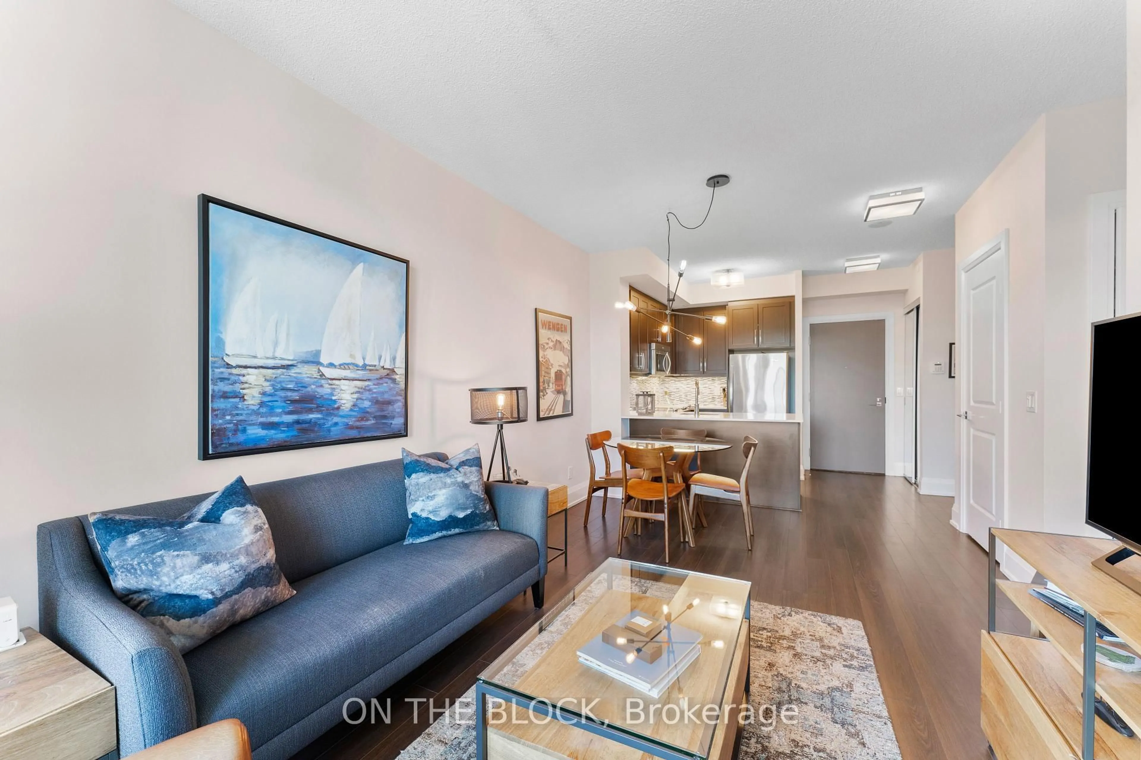 Living room with furniture, unknown for 1 Old Mill Dr #717, Toronto Ontario M6S 0A1