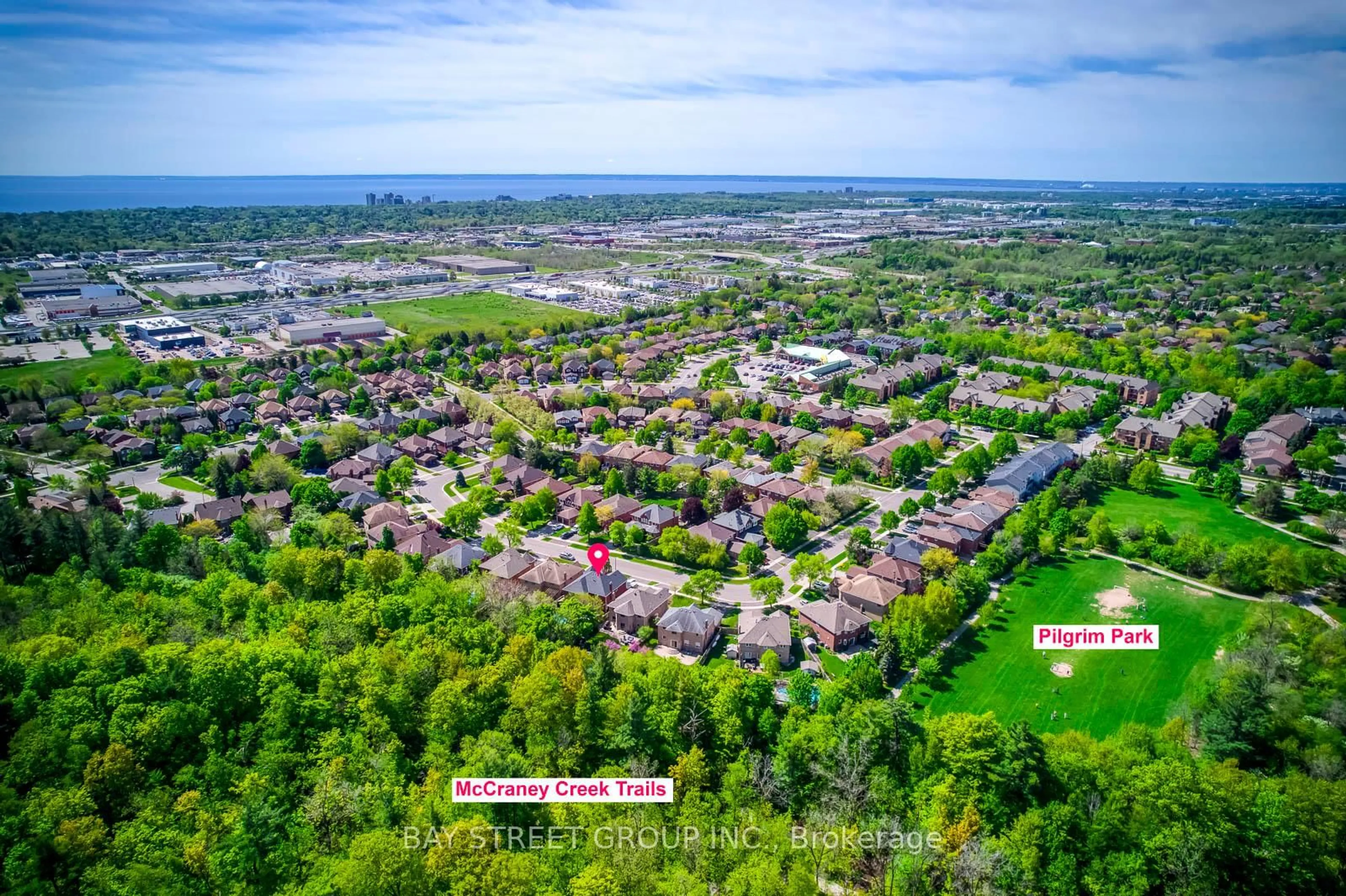 A pic from outside/outdoor area/front of a property/back of a property/a pic from drone, street for 1311 Blackburn Dr, Oakville Ontario L6M 2N5