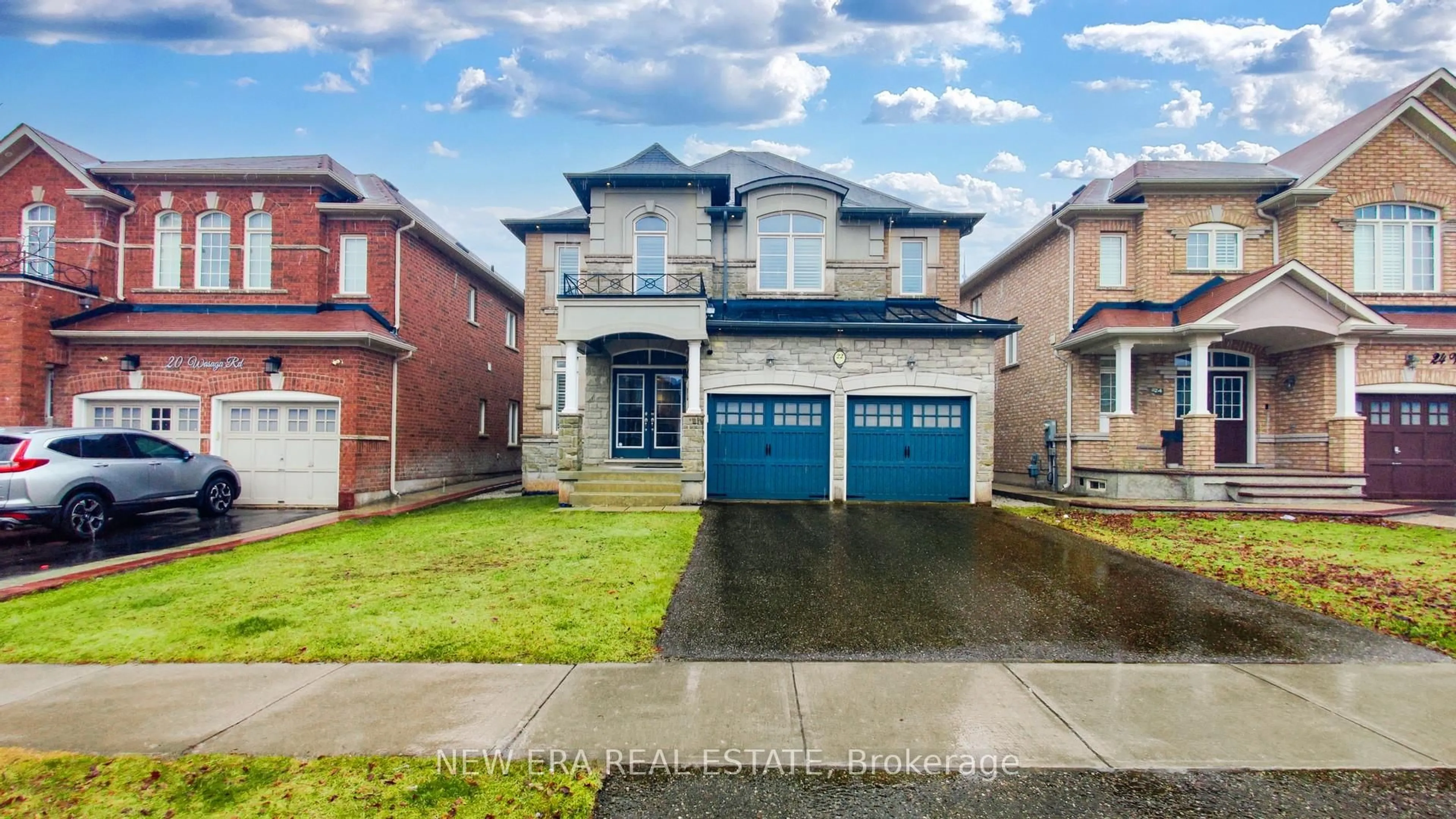 Home with brick exterior material, street for 22 Wasaga Rd, Brampton Ontario L6X 3A9