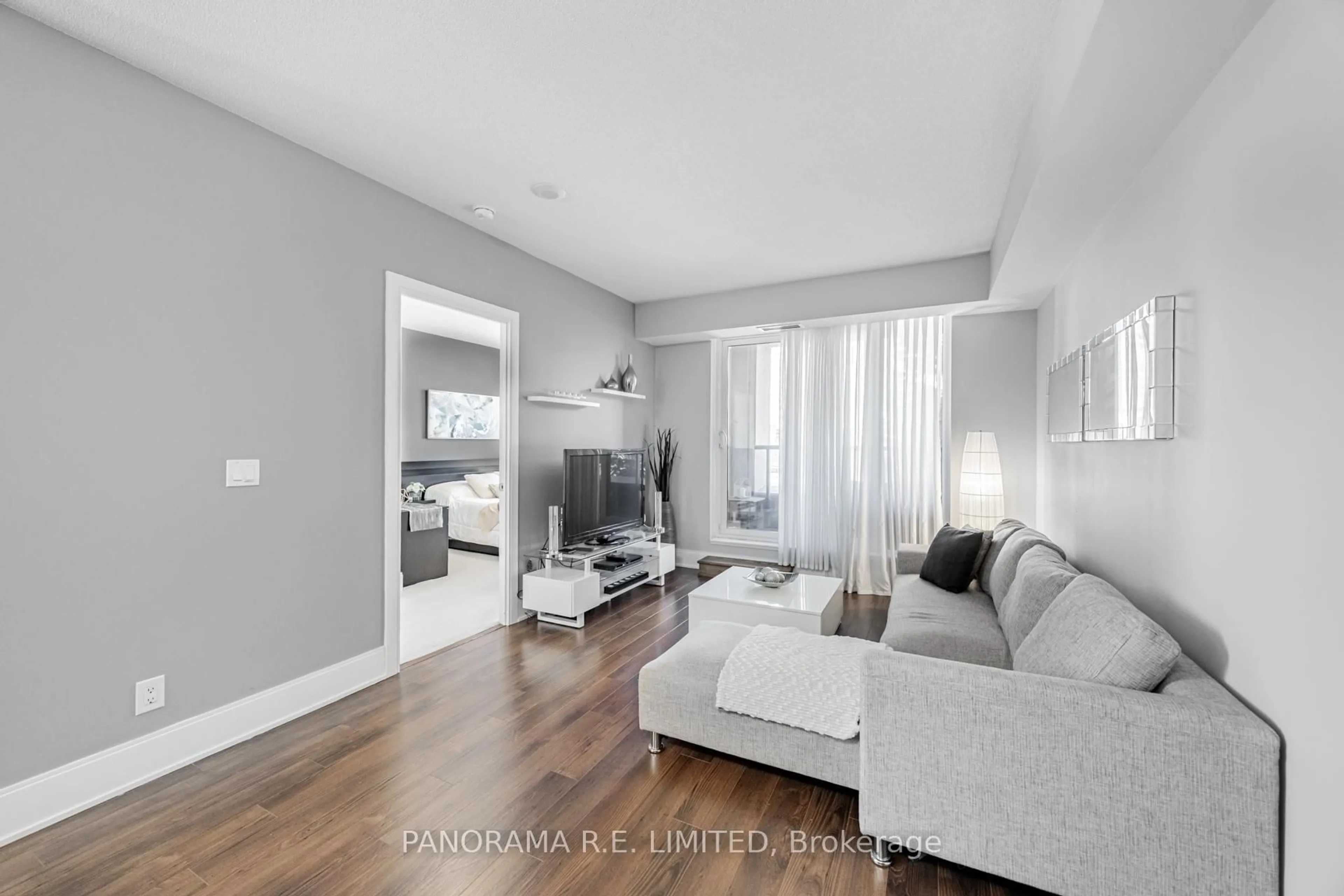 Living room with furniture, unknown for 330 Burnhamthorpe Rd #203, Mississauga Ontario L5B 0E1