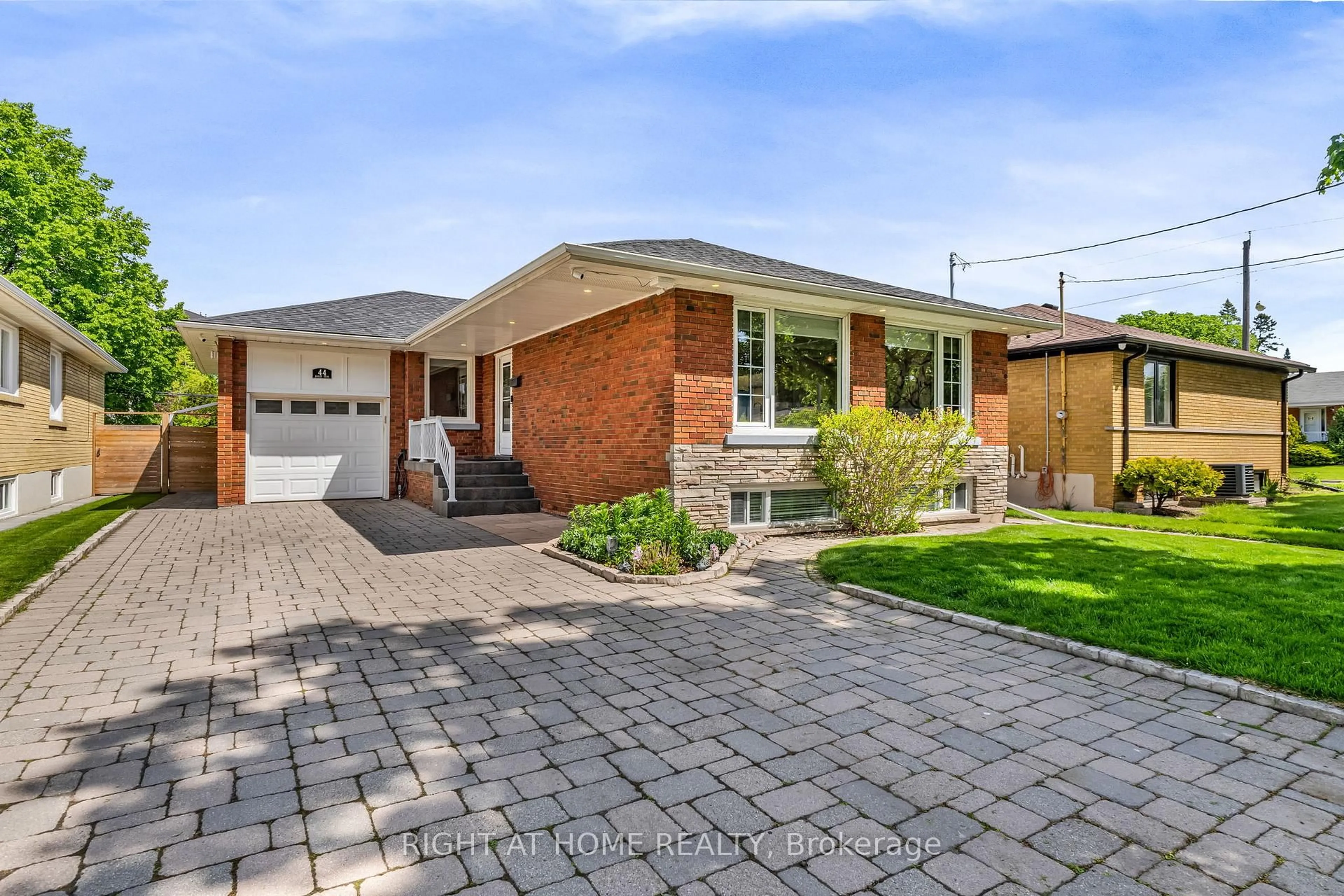 Home with brick exterior material, street for 44 Fenley Dr, Toronto Ontario M9R 1M6