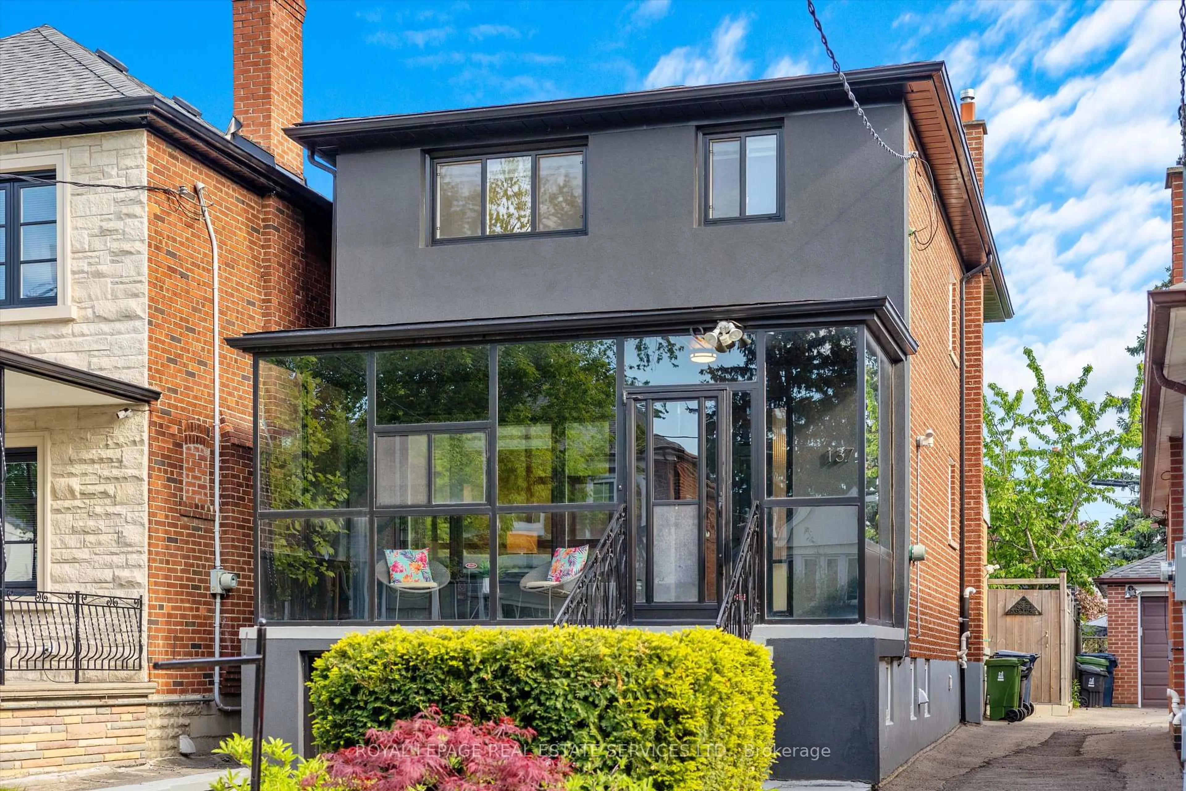 Home with brick exterior material, street for 137 Belgravia Ave, Toronto Ontario M6E 2M6