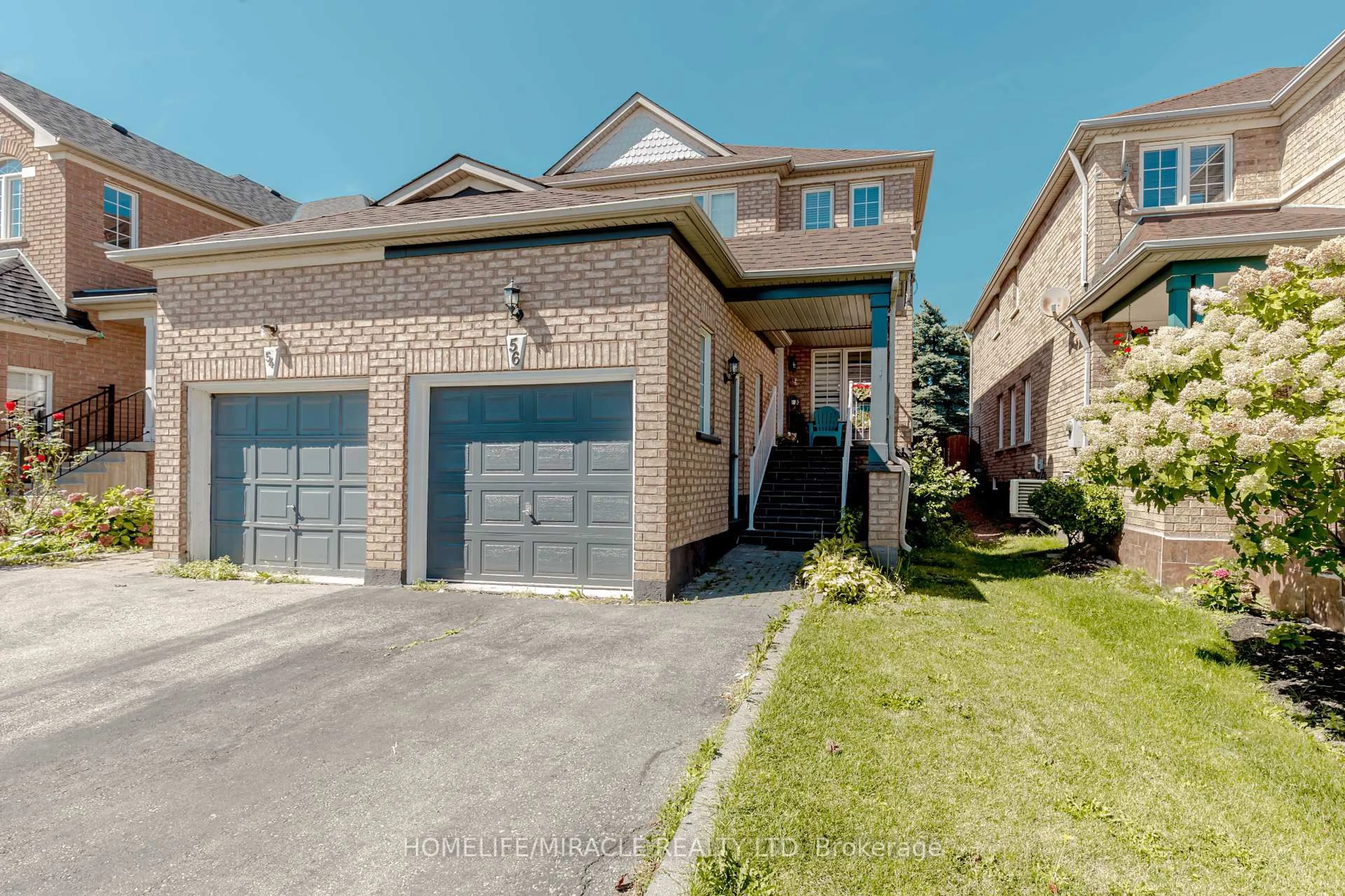 Home with brick exterior material, street for 56 Summerdale Cres, Brampton Ontario L6X 4V9