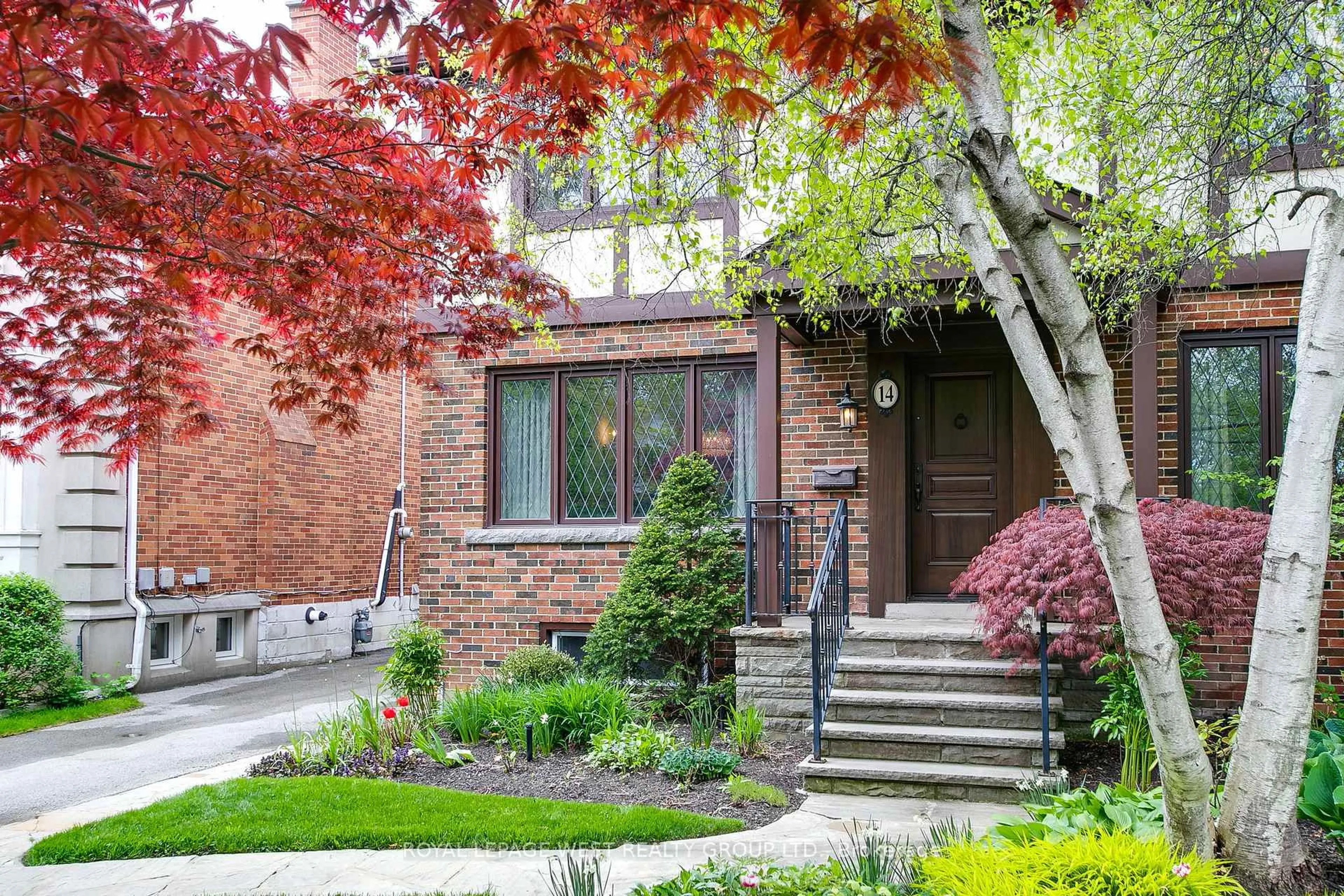 Home with brick exterior material, street for 14 Dunedin Dr, Toronto Ontario M8X 2K5