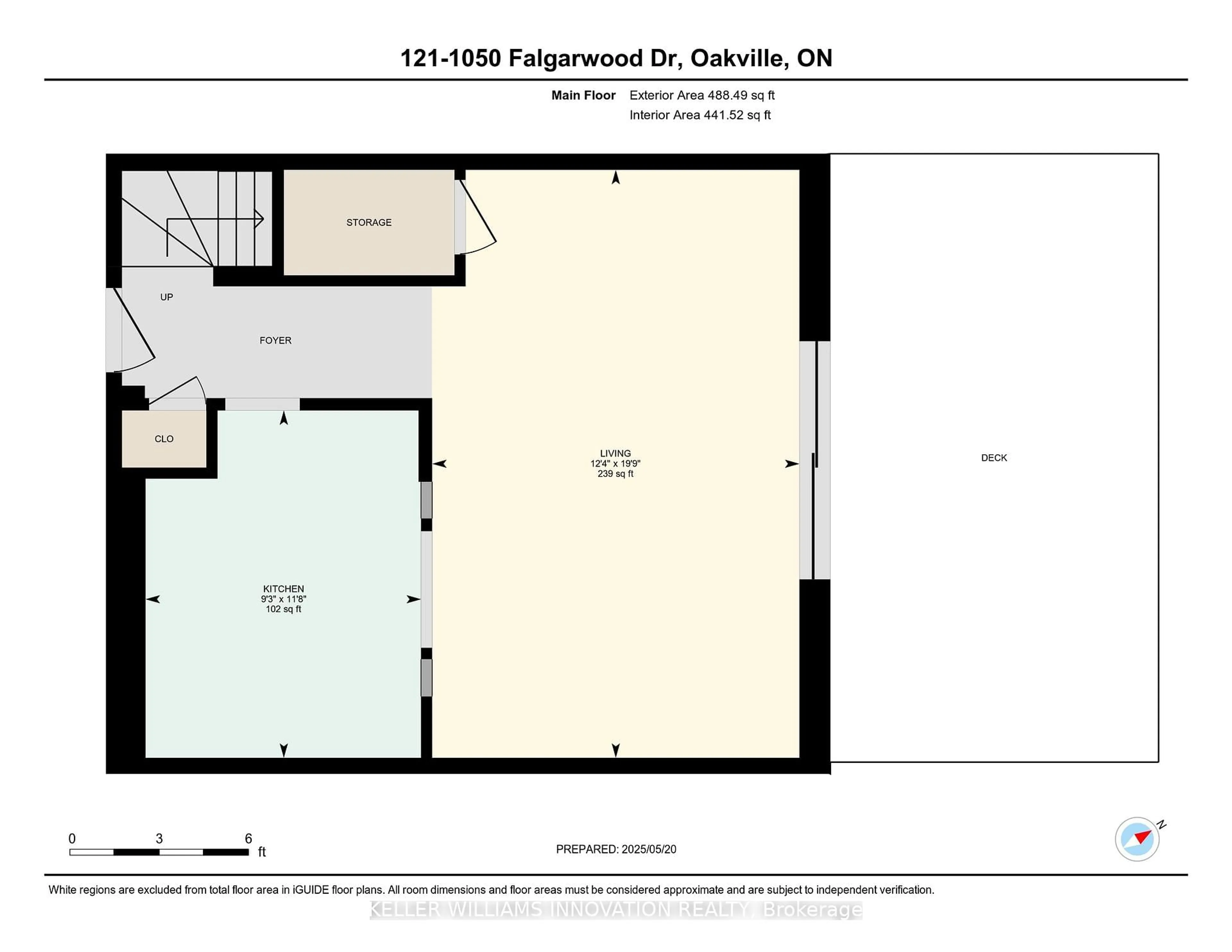 Floor plan for 1050 Falgarwood Dr #121, Oakville Ontario L6H 2P3