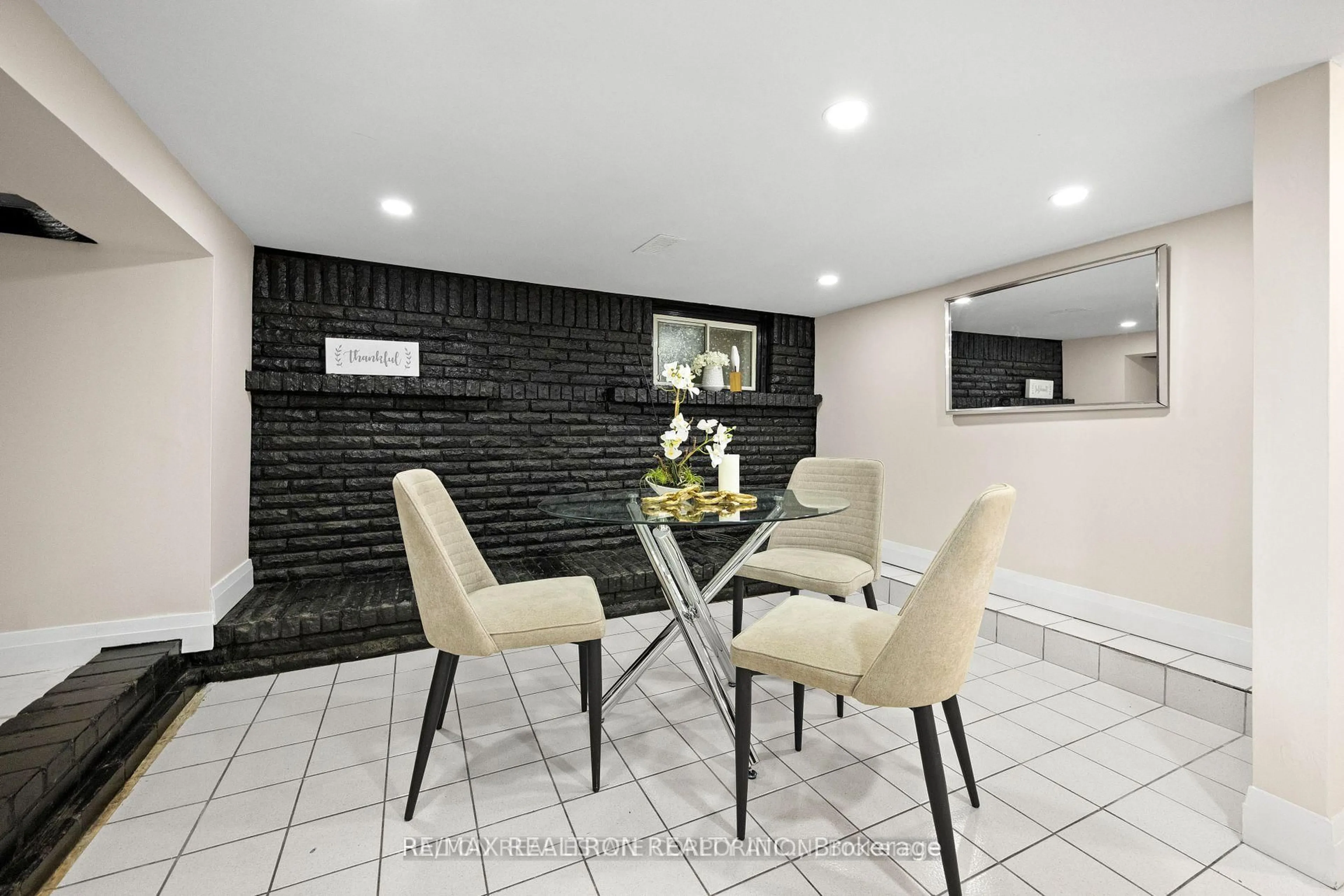 Dining room, ceramic/tile floor for 78 Portland St, Toronto Ontario M8Y 1A7