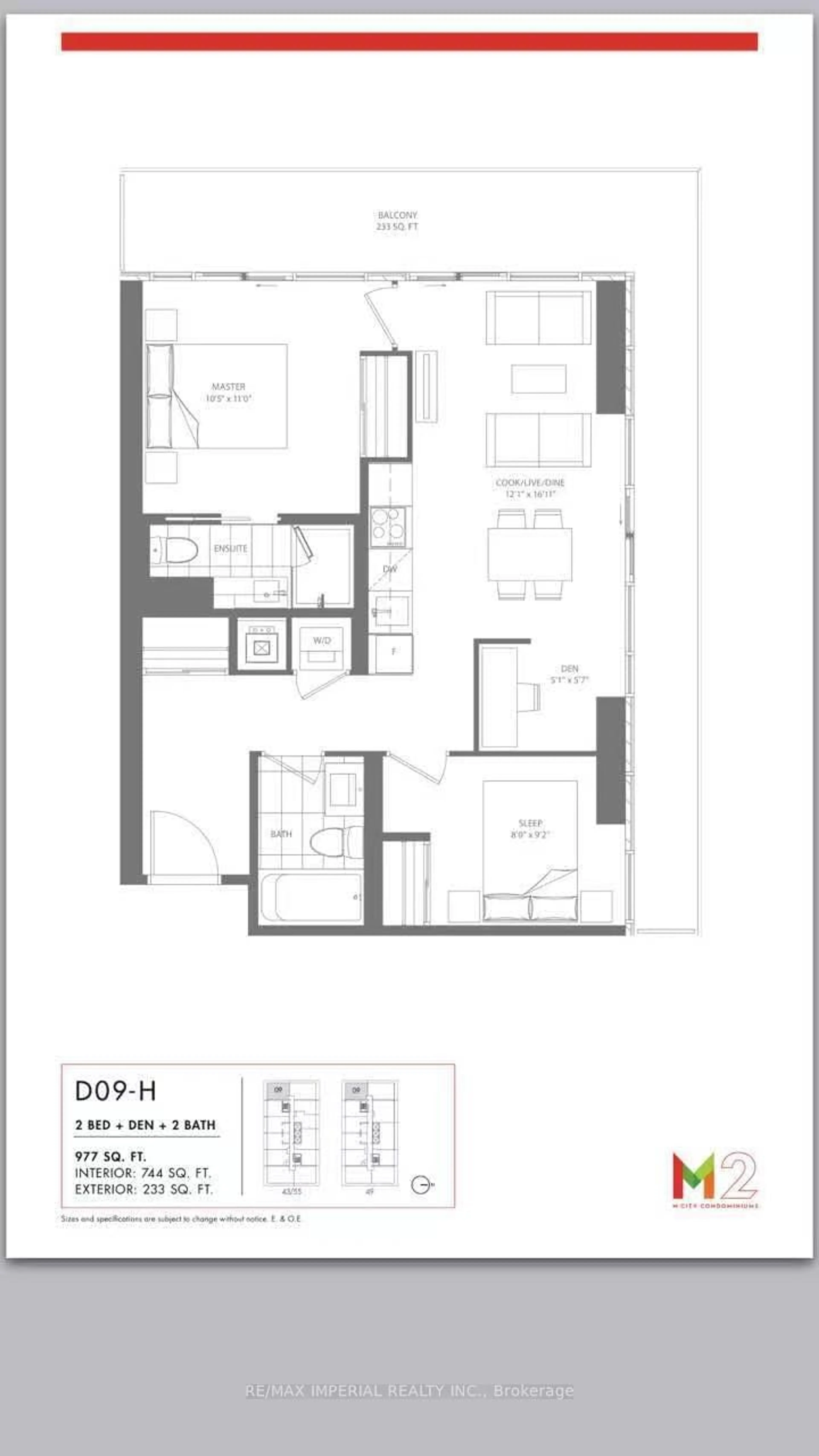 Floor plan for 3883 Quartz Road N/A #4909, Mississauga Ontario L5B 0M4