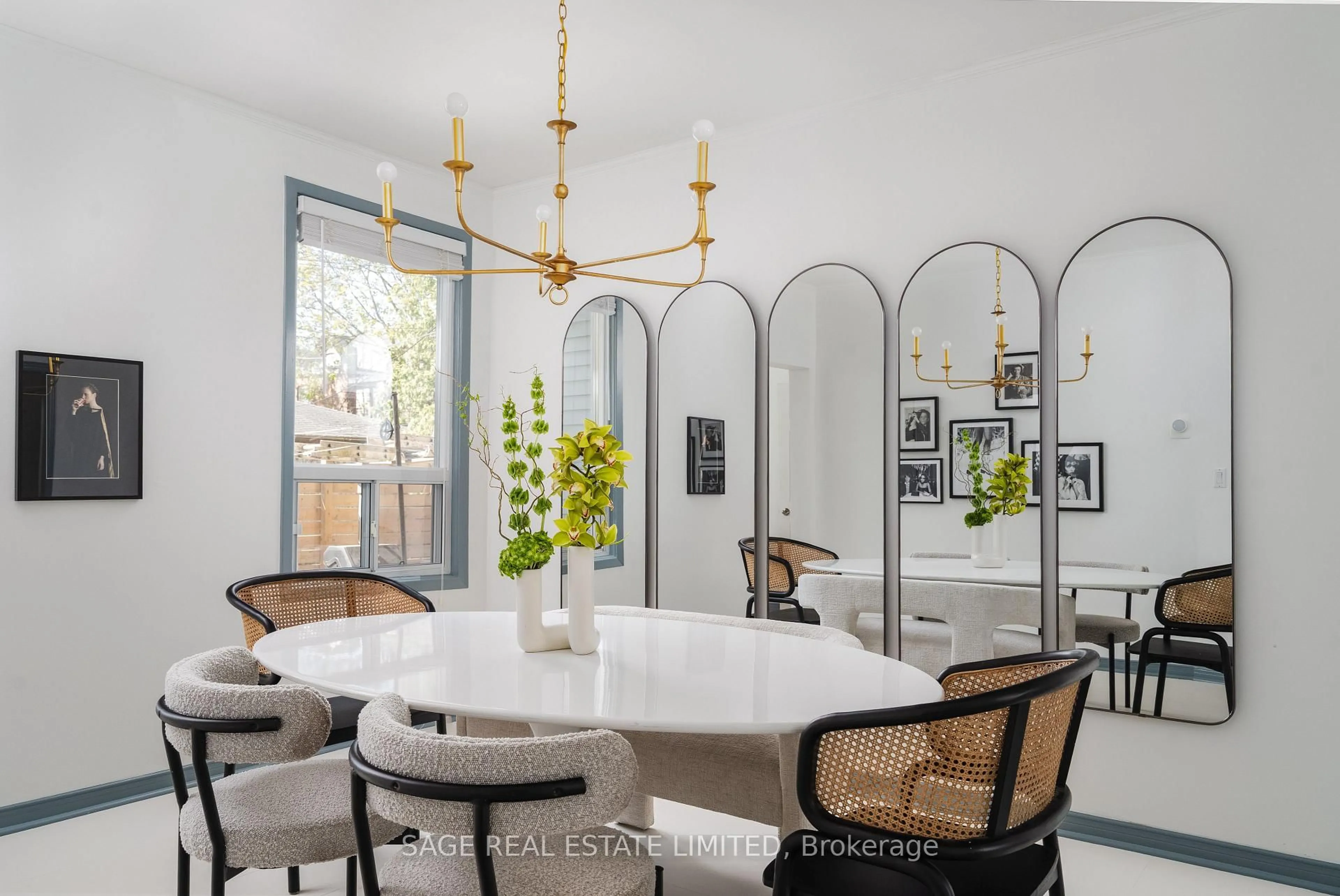 Dining room, ceramic/tile floor for 91 Seaforth Ave, Toronto Ontario M6K 1N8