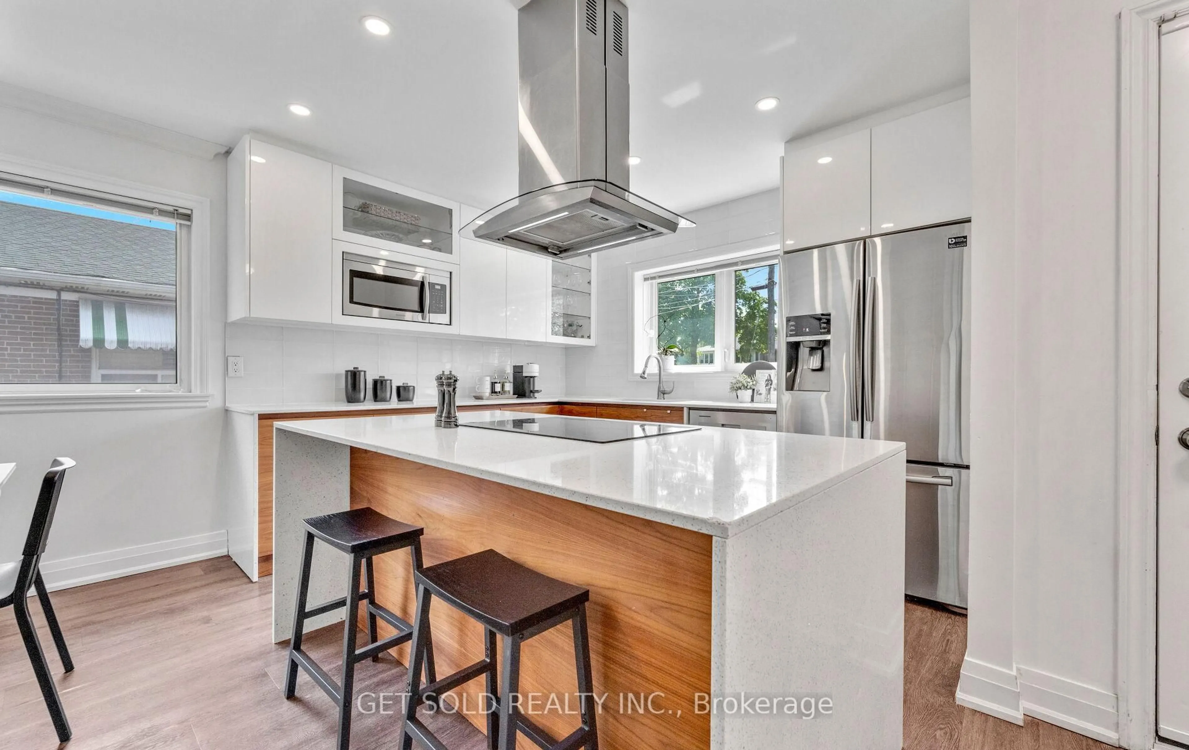 Contemporary kitchen, ceramic/tile floor for 117 Jeffcoat Dr, Toronto Ontario M9W 3B9