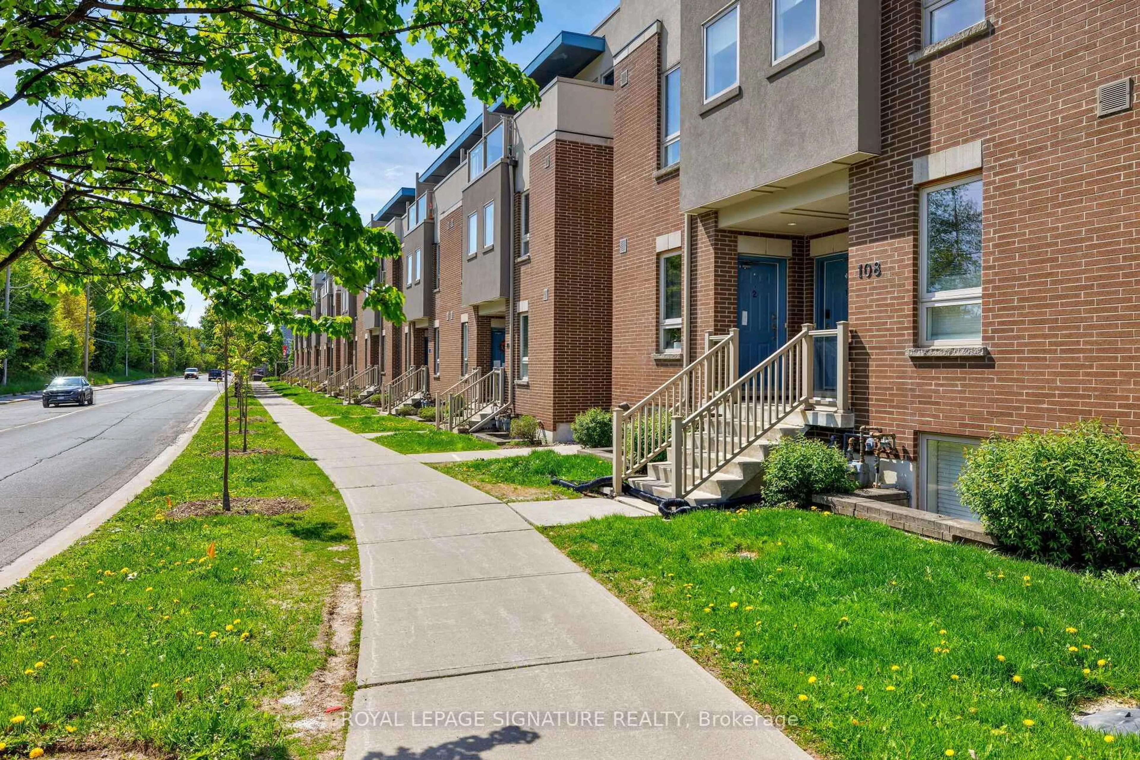Home with brick exterior material, street for 110 Caledonia Park Rd #1, Toronto Ontario M6H 0B2