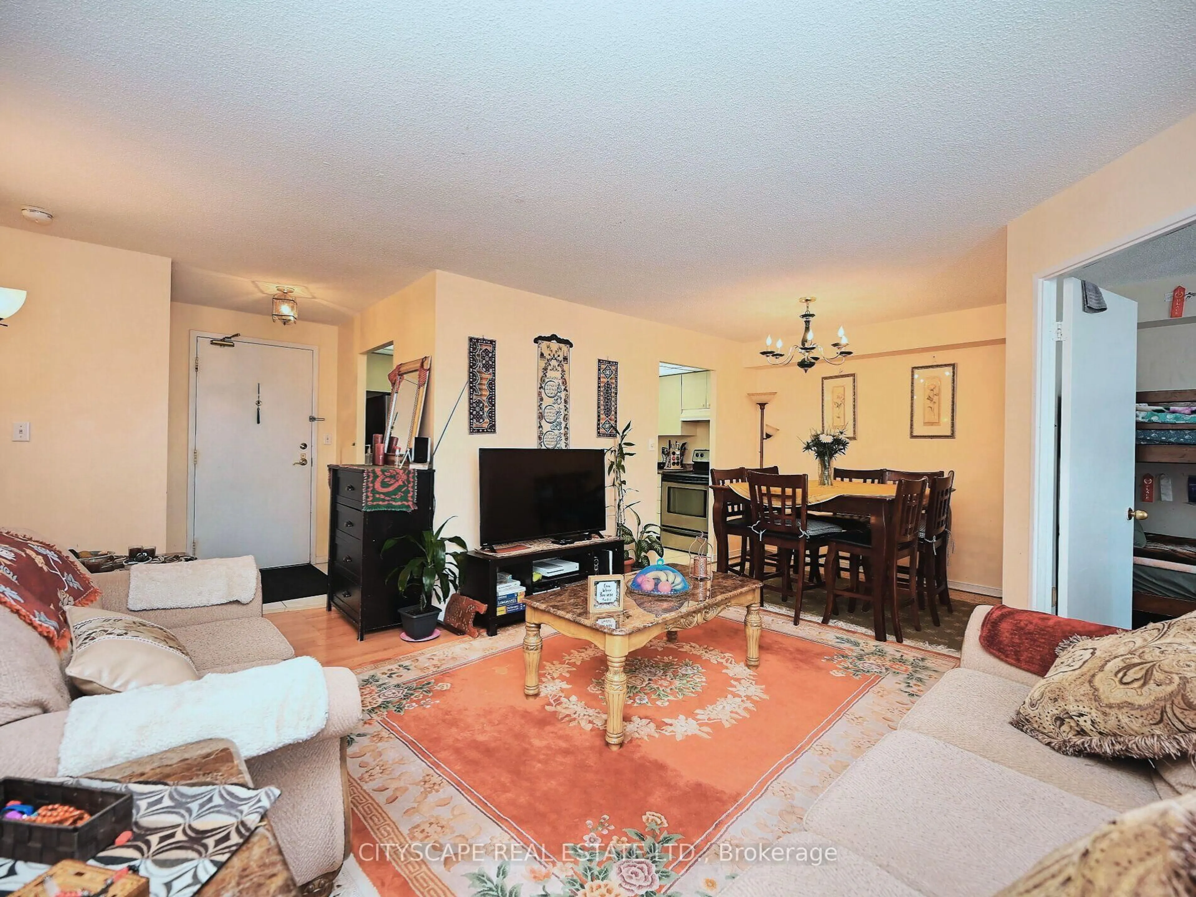 Living room with furniture, unknown for 145 Hillcrest Ave #1205, Mississauga Ontario L5B 3Z1