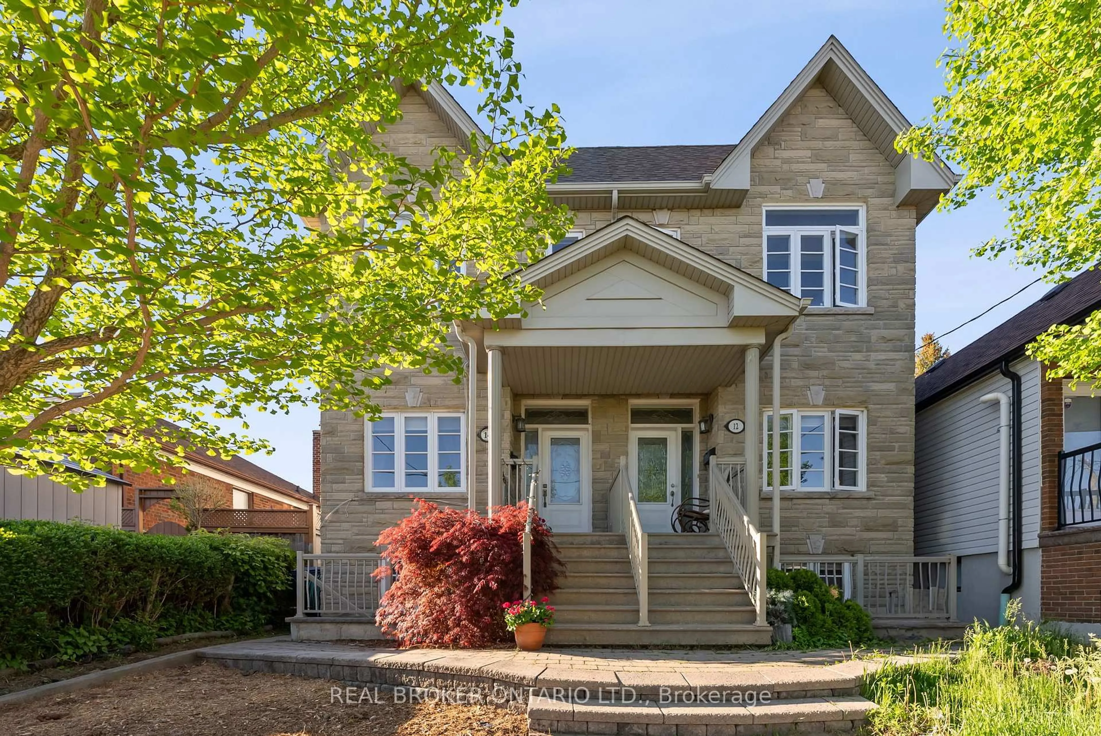 Home with brick exterior material, street for 14 Teignmouth Ave, Toronto Ontario M6E 1S5