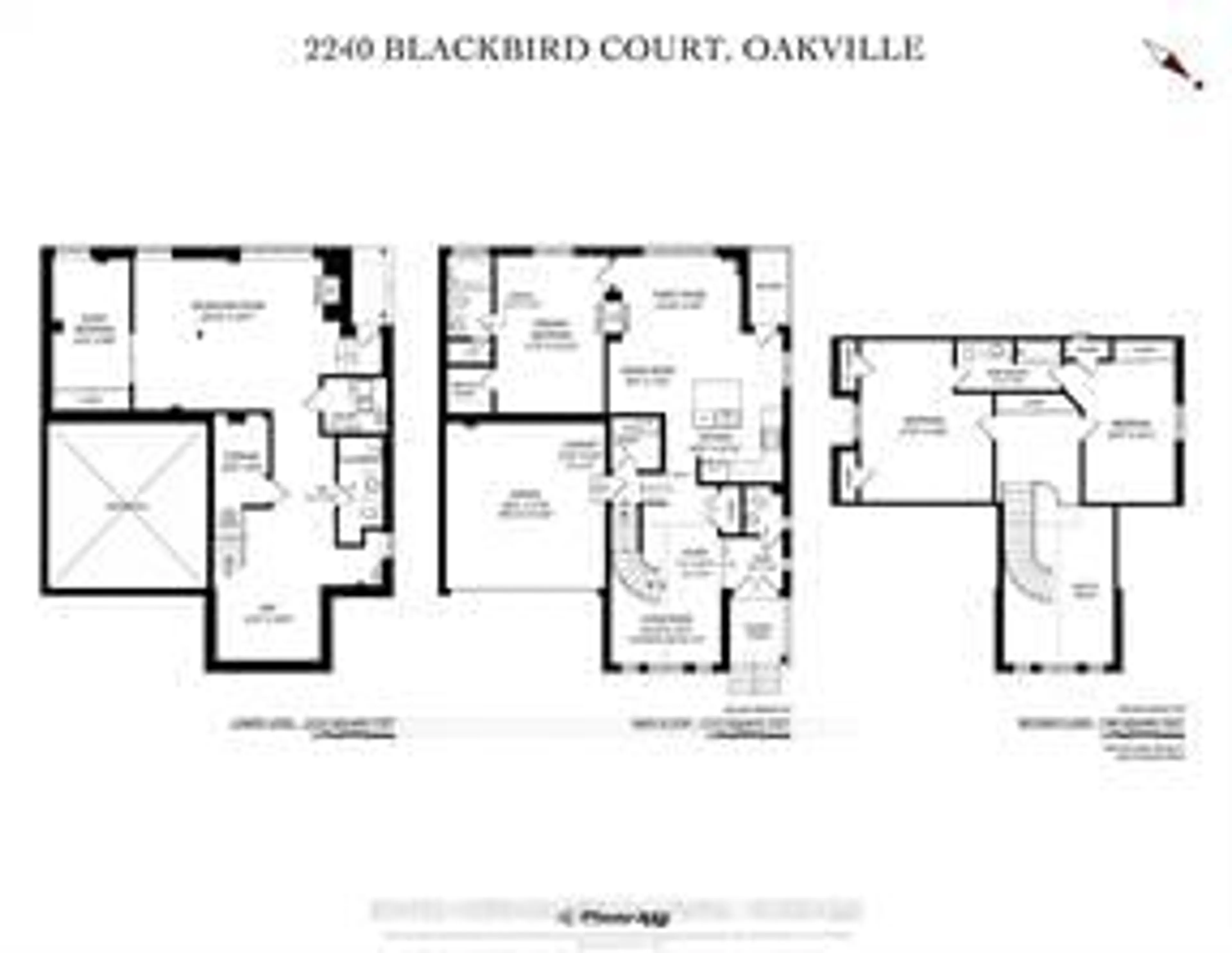 Floor plan for 2240 Blackbird Crt, Oakville Ontario L6M 5E6