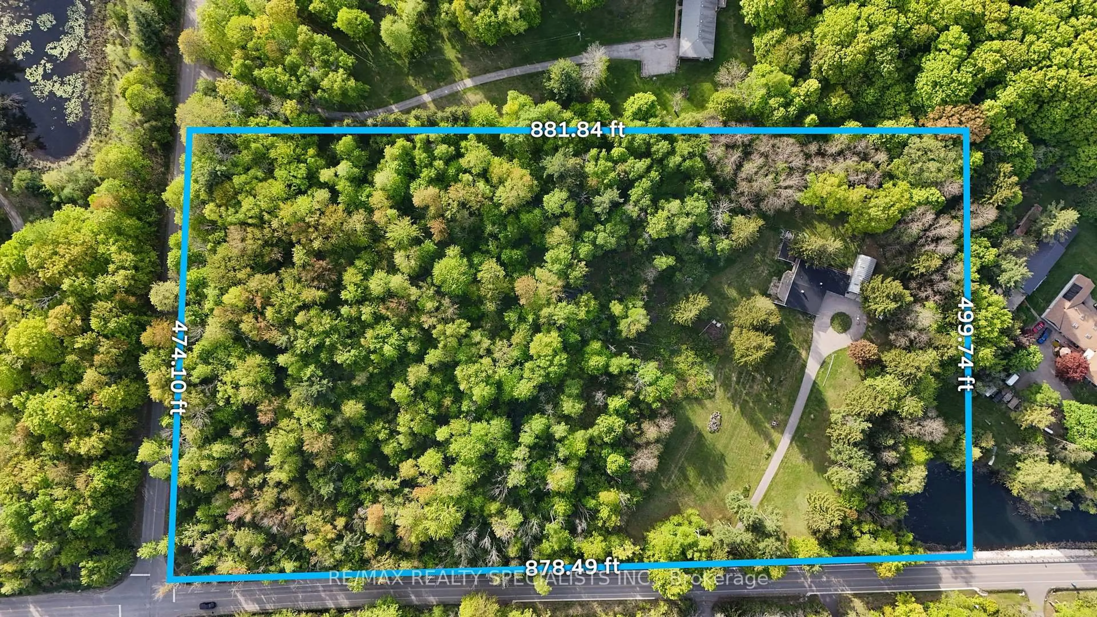A pic from outside/outdoor area/front of a property/back of a property/a pic from drone, forest/trees view for 7062 Castlederg Sdrd, Caledon Ontario L7C 0P4