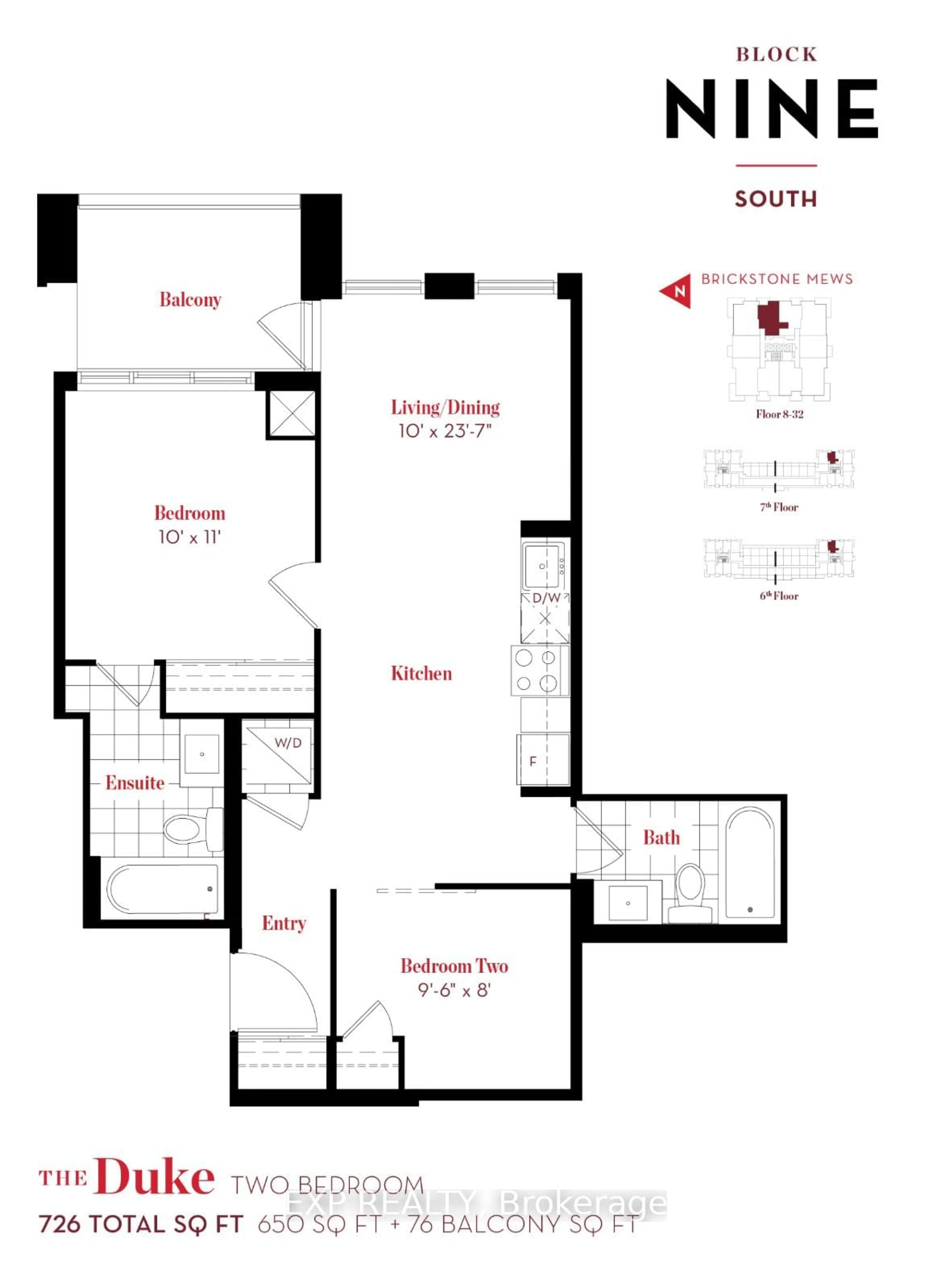 Floor plan for 4055 Parkside Village Dr #916, Mississauga Ontario L5B 0K8