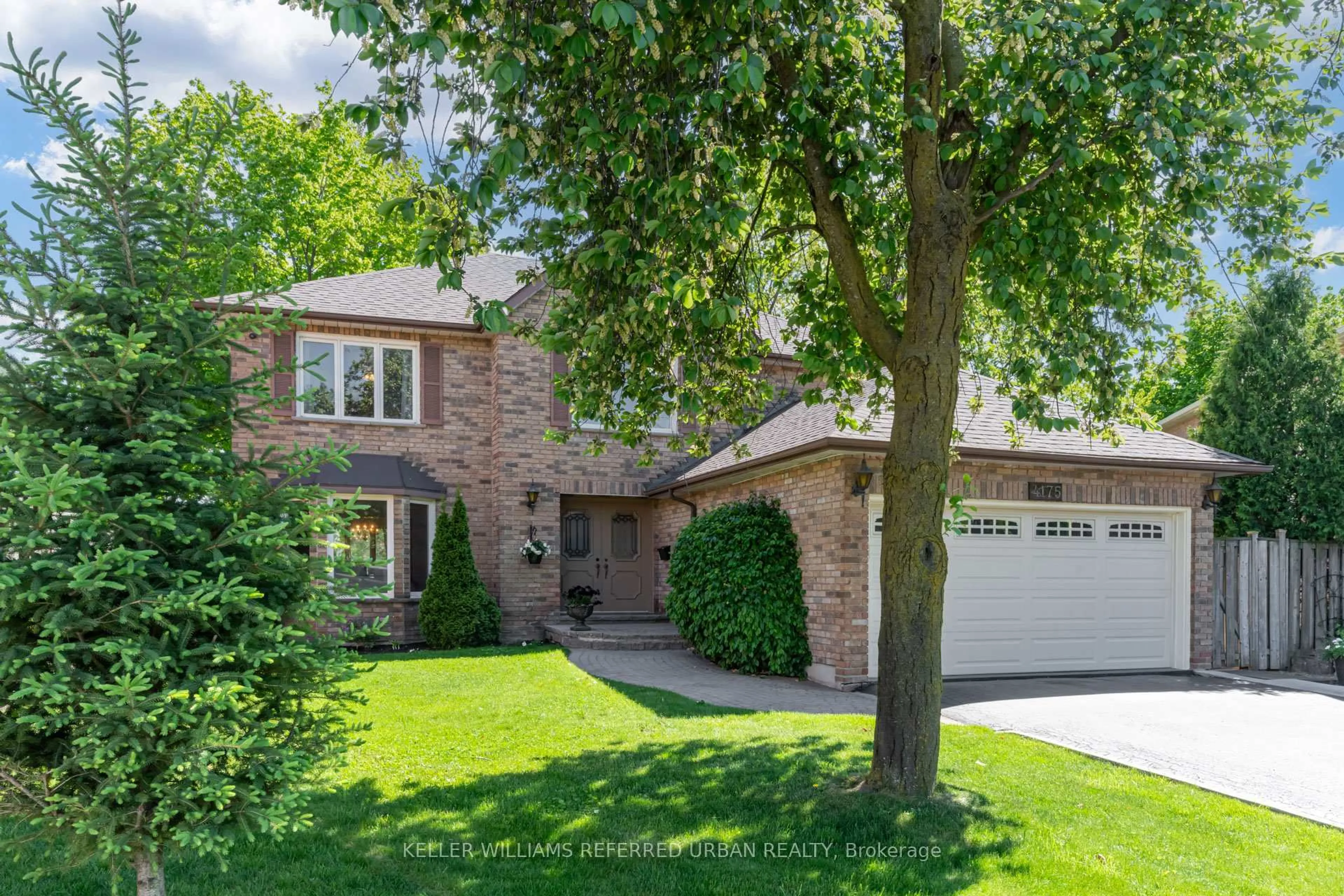 Home with brick exterior material, street for 4175 Tall Pine Crt, Mississauga Ontario L5C 3S7