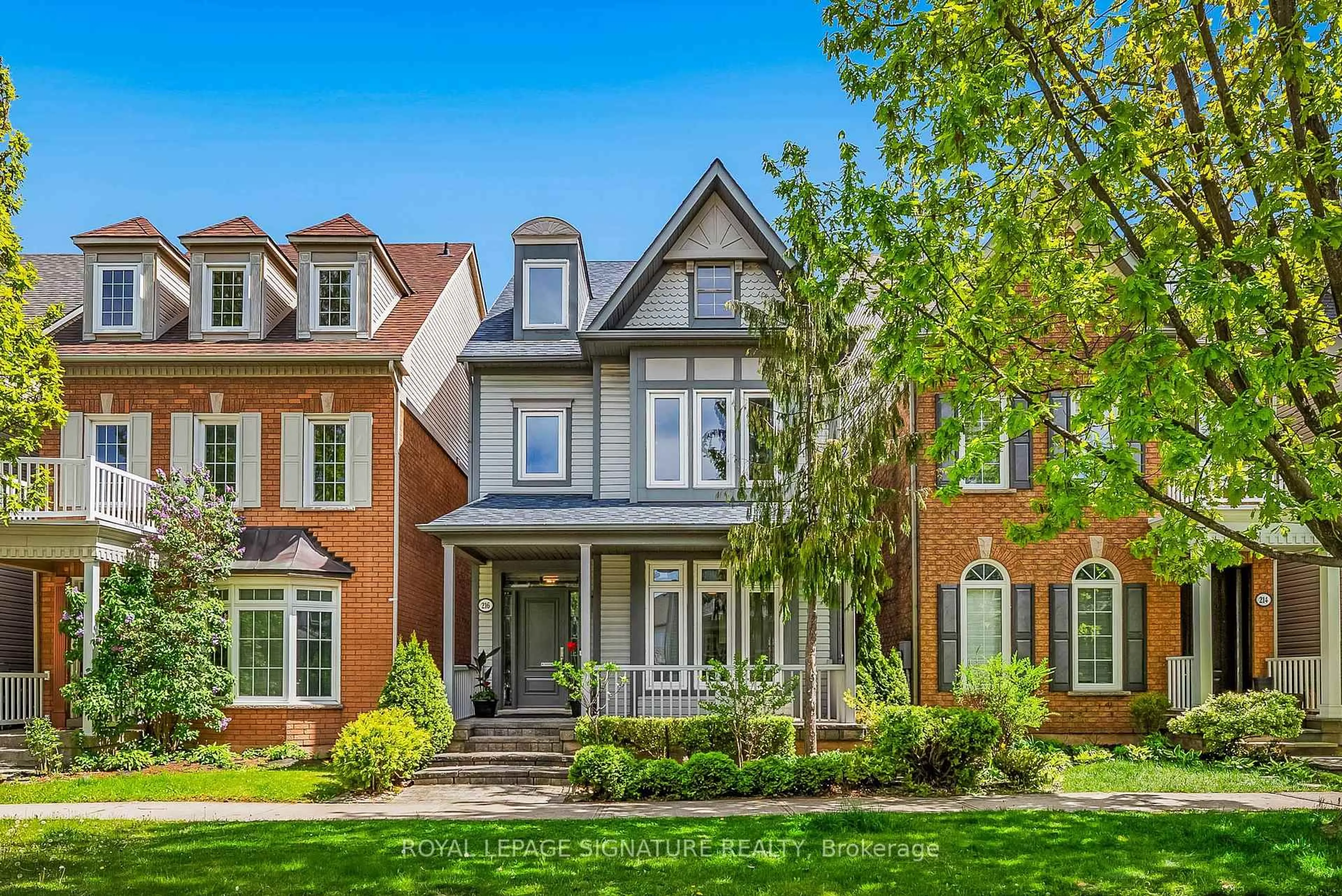 Home with brick exterior material, street for 216 Gatwick Dr, Oakville Ontario L6H 6M9