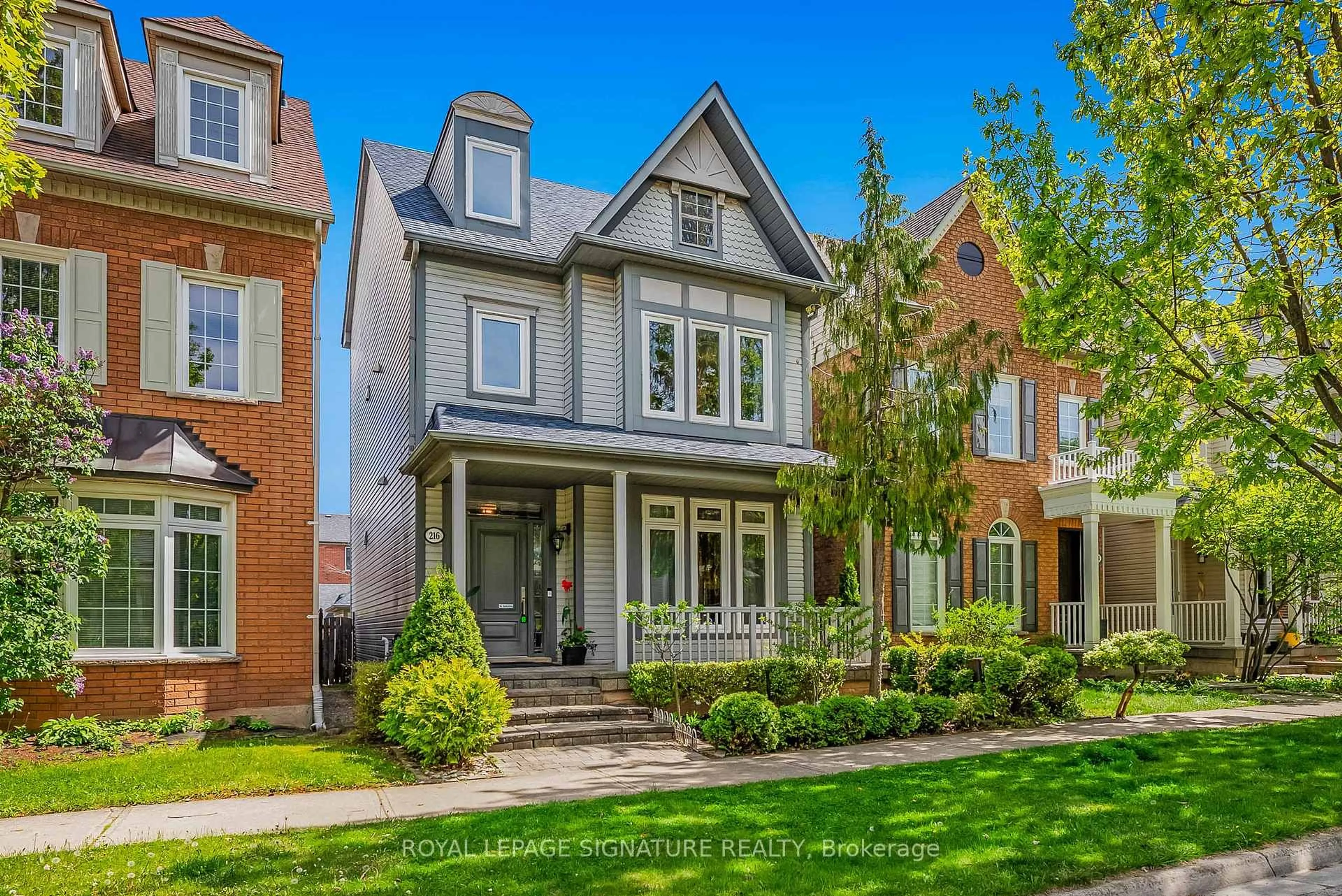Home with brick exterior material, street for 216 Gatwick Dr, Oakville Ontario L6H 6M9