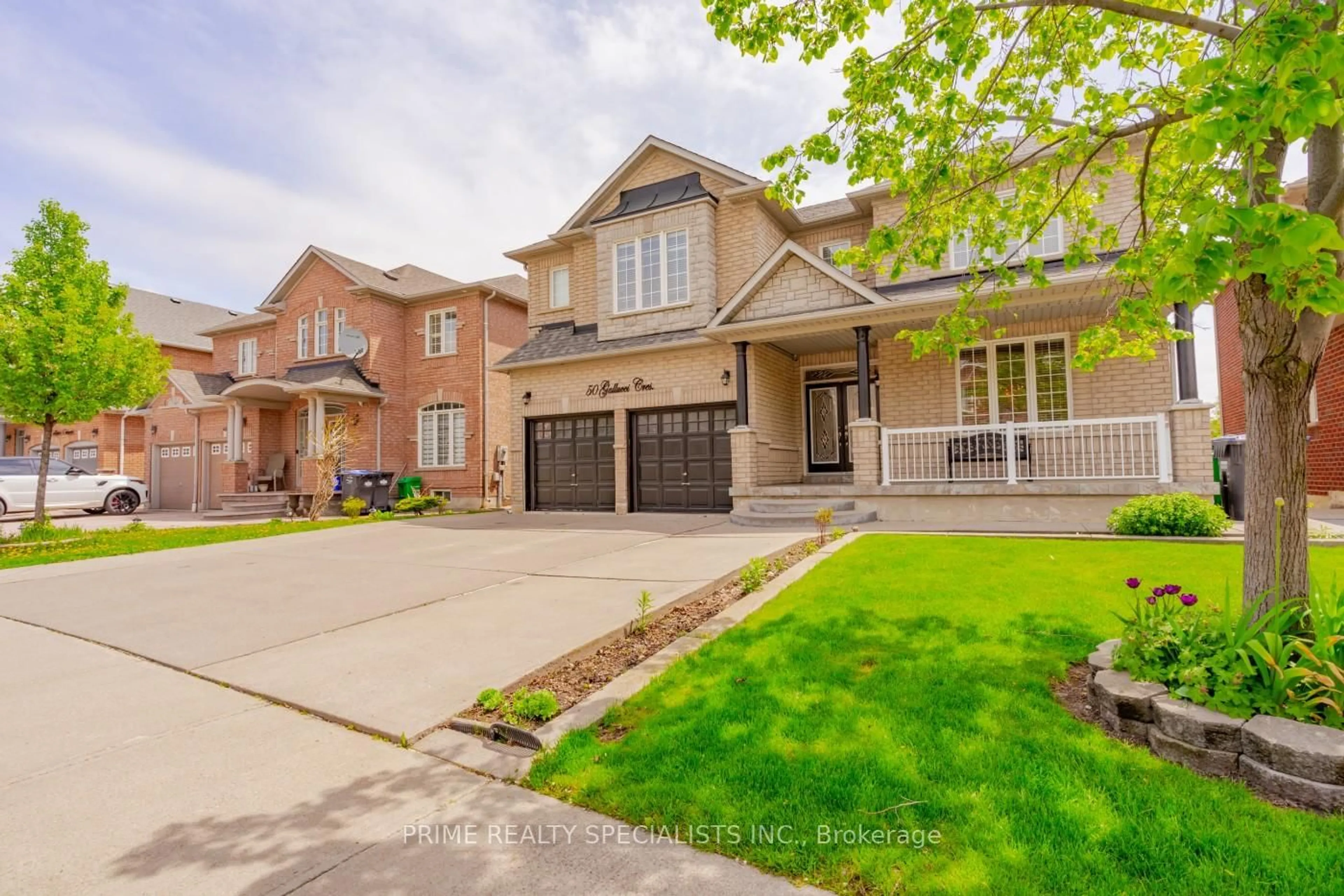 Home with brick exterior material, street for 50 Gallucci Cres, Brampton Ontario L6P 1R6