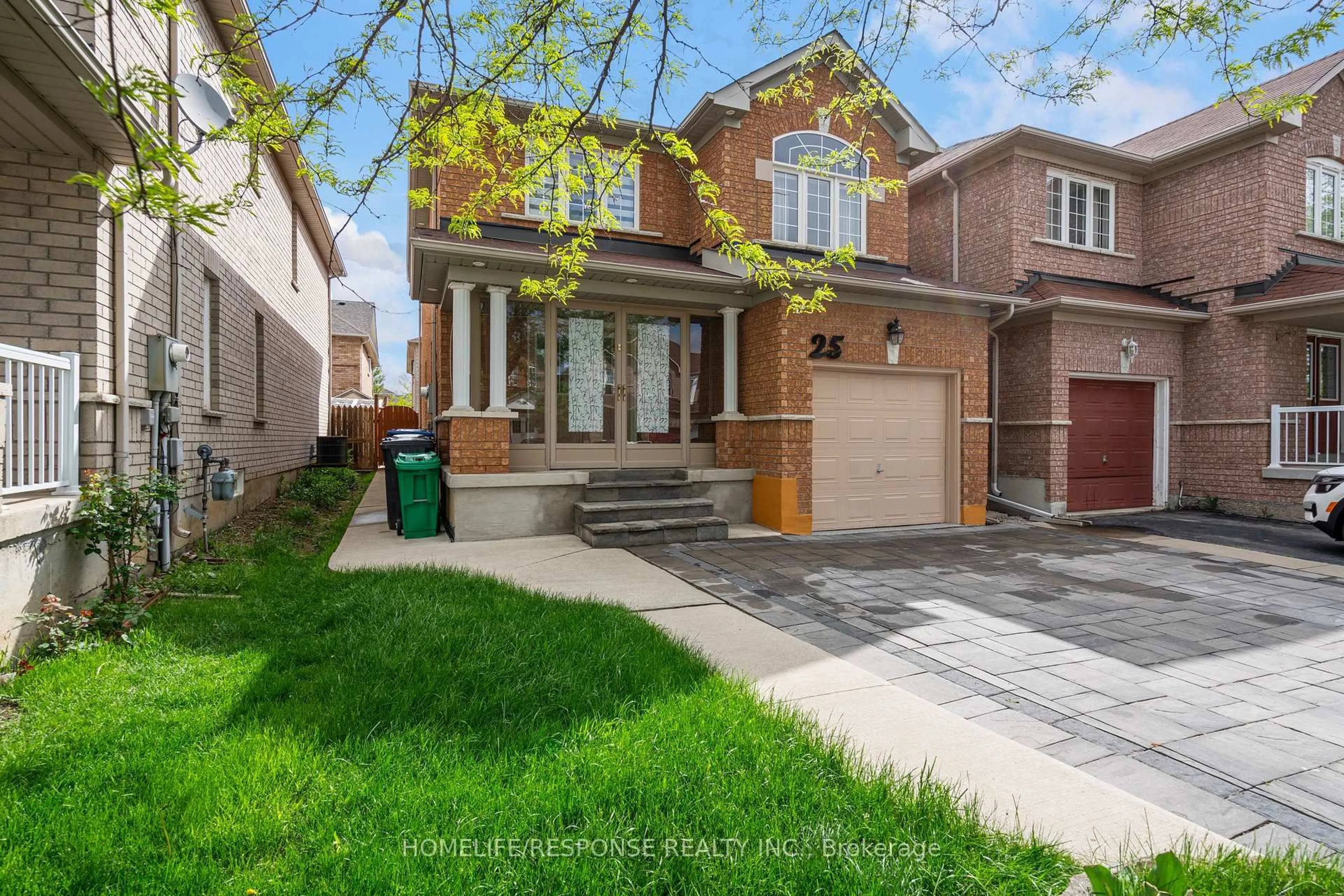 Home with brick exterior material, street for 25 TREASURE Dr, Brampton Ontario L7A 3L1