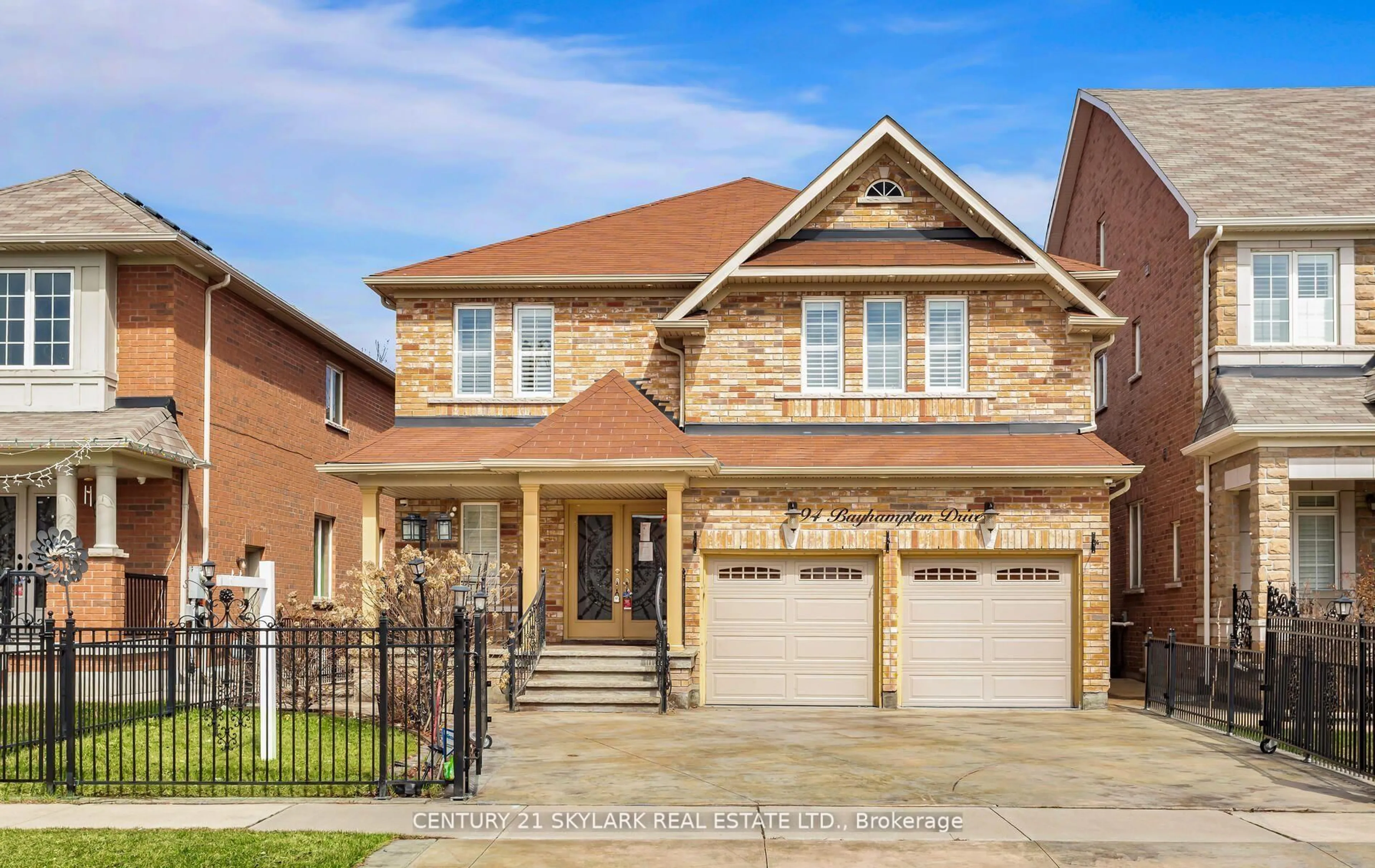 Home with brick exterior material, street for 94 Bayhampton Dr, Brampton Ontario L6P 3A9