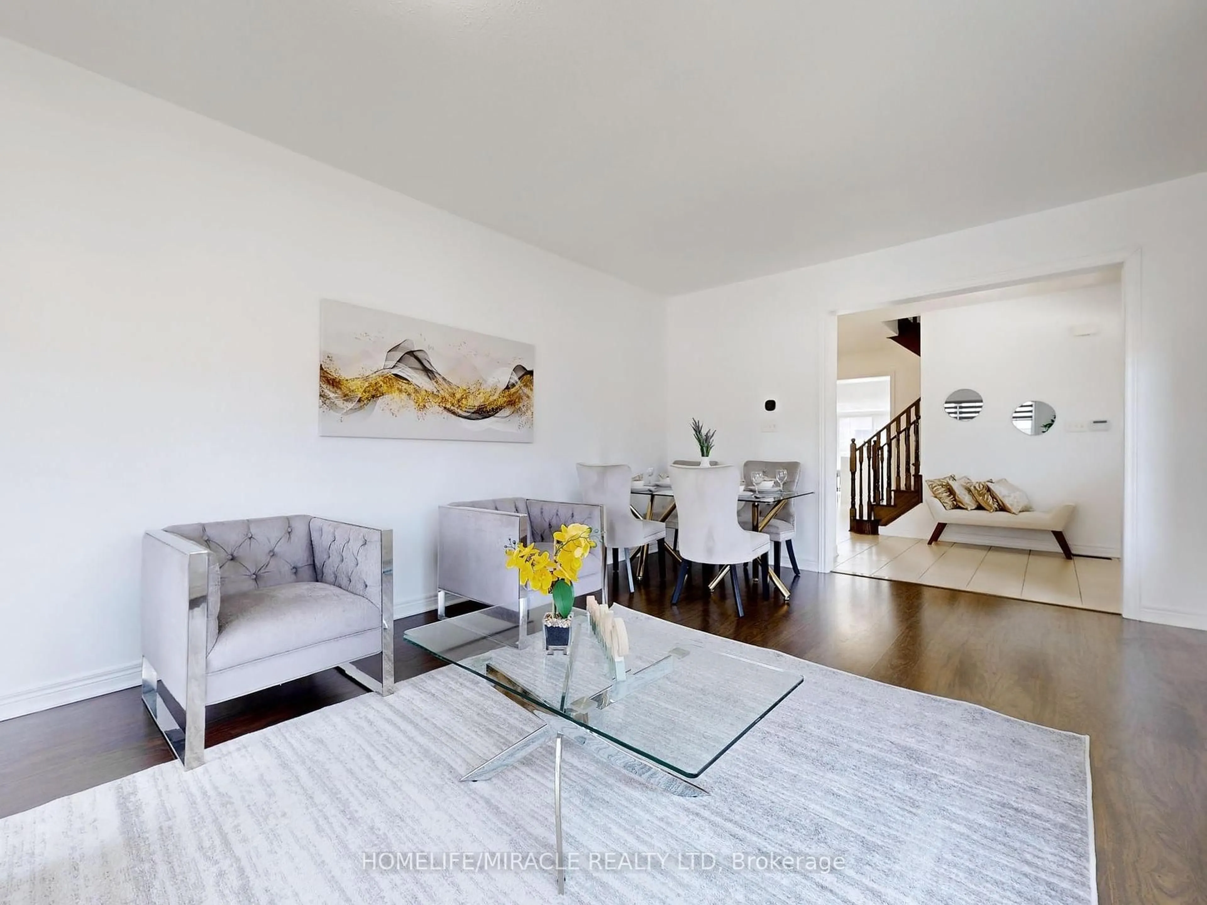 Living room with furniture, unknown for 63 Sleightholme Cres, Brampton Ontario L6P 3E7
