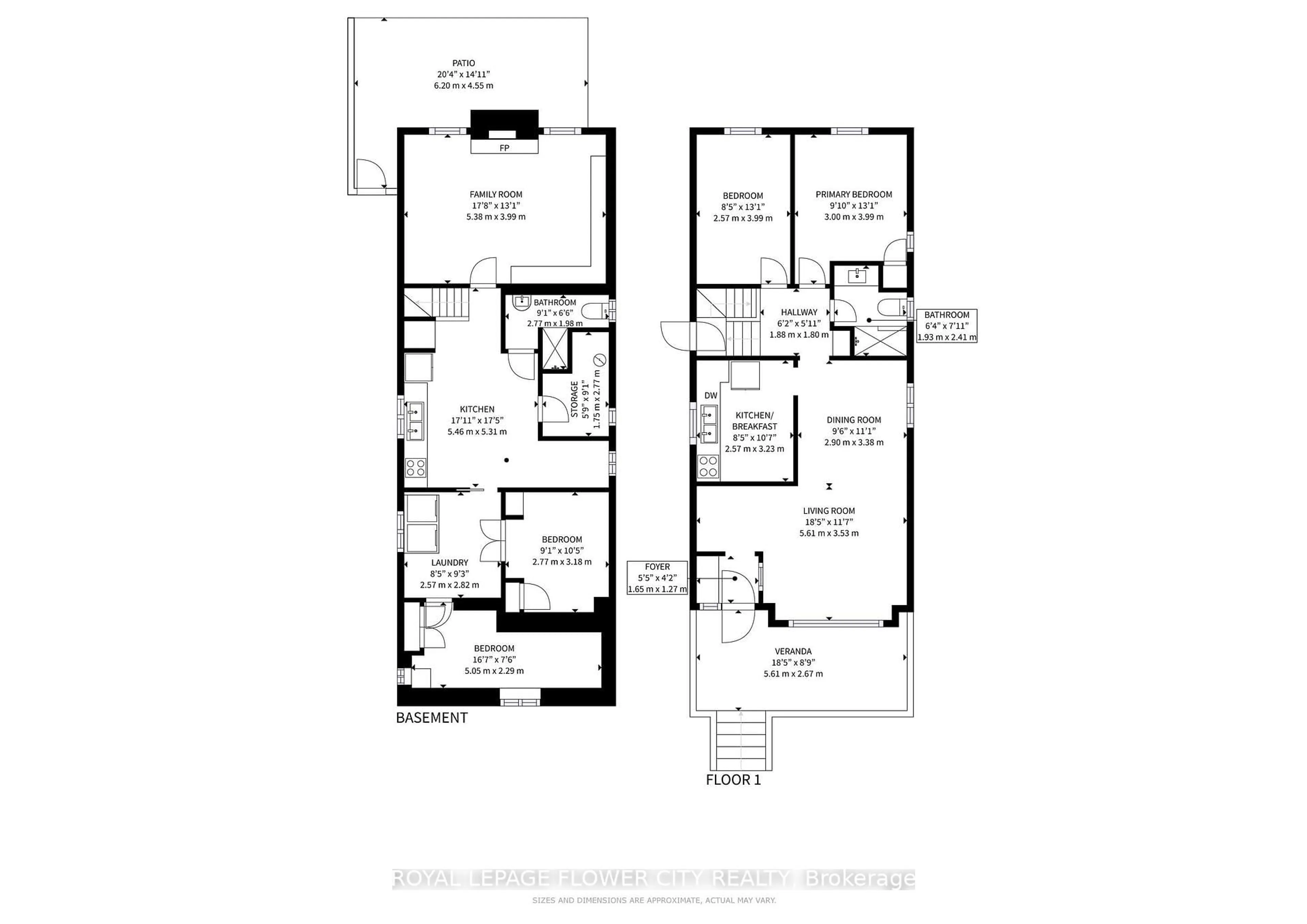 Floor plan for 105 Livingstone Ave, Toronto Ontario M6E 2L7